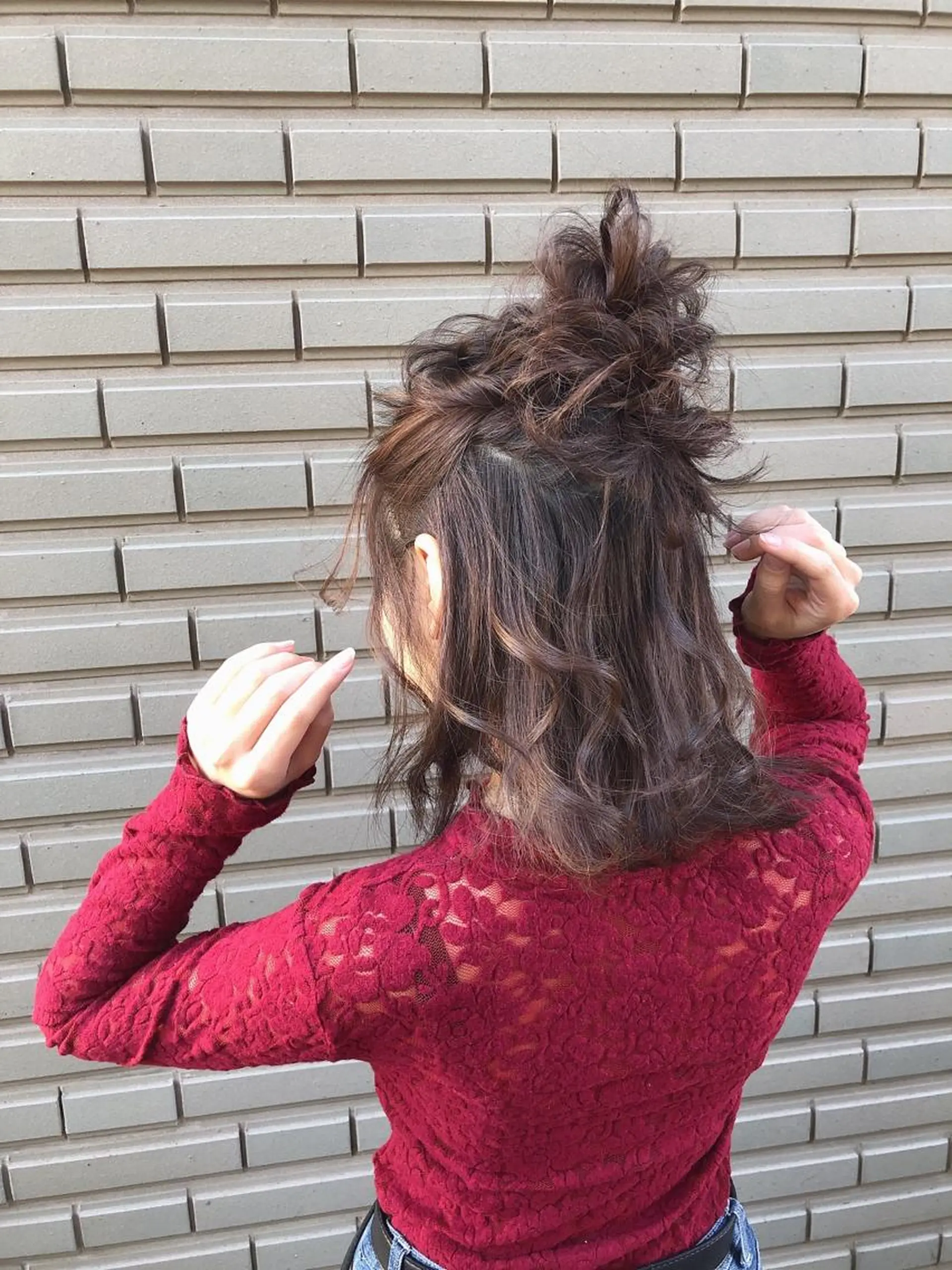 ミディアム ヘアアレンジ ヘアセット omocha hair salon所属・大嶋 伸吾のヘアスタイル