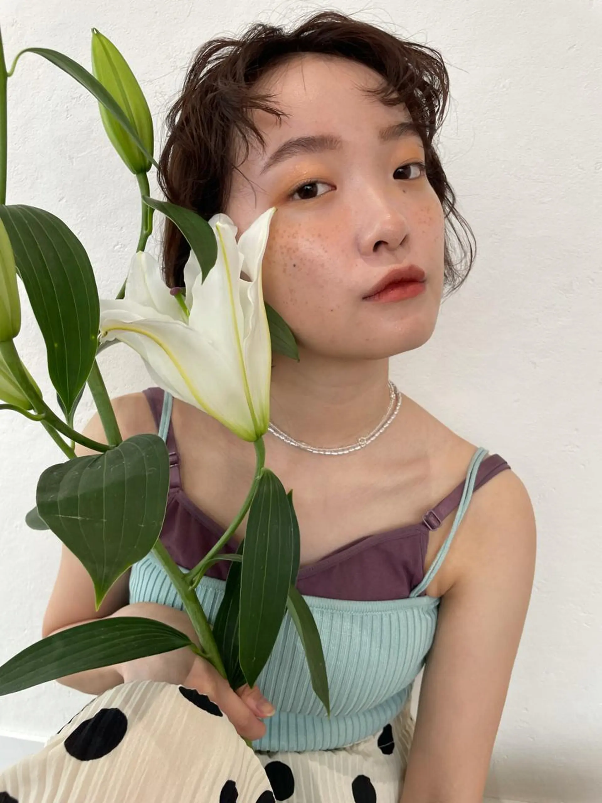 ショート カラー パーマ ヘアアレンジ ヘアカラー satsuki 暖色・ブラウンカラーのヘアスタイル