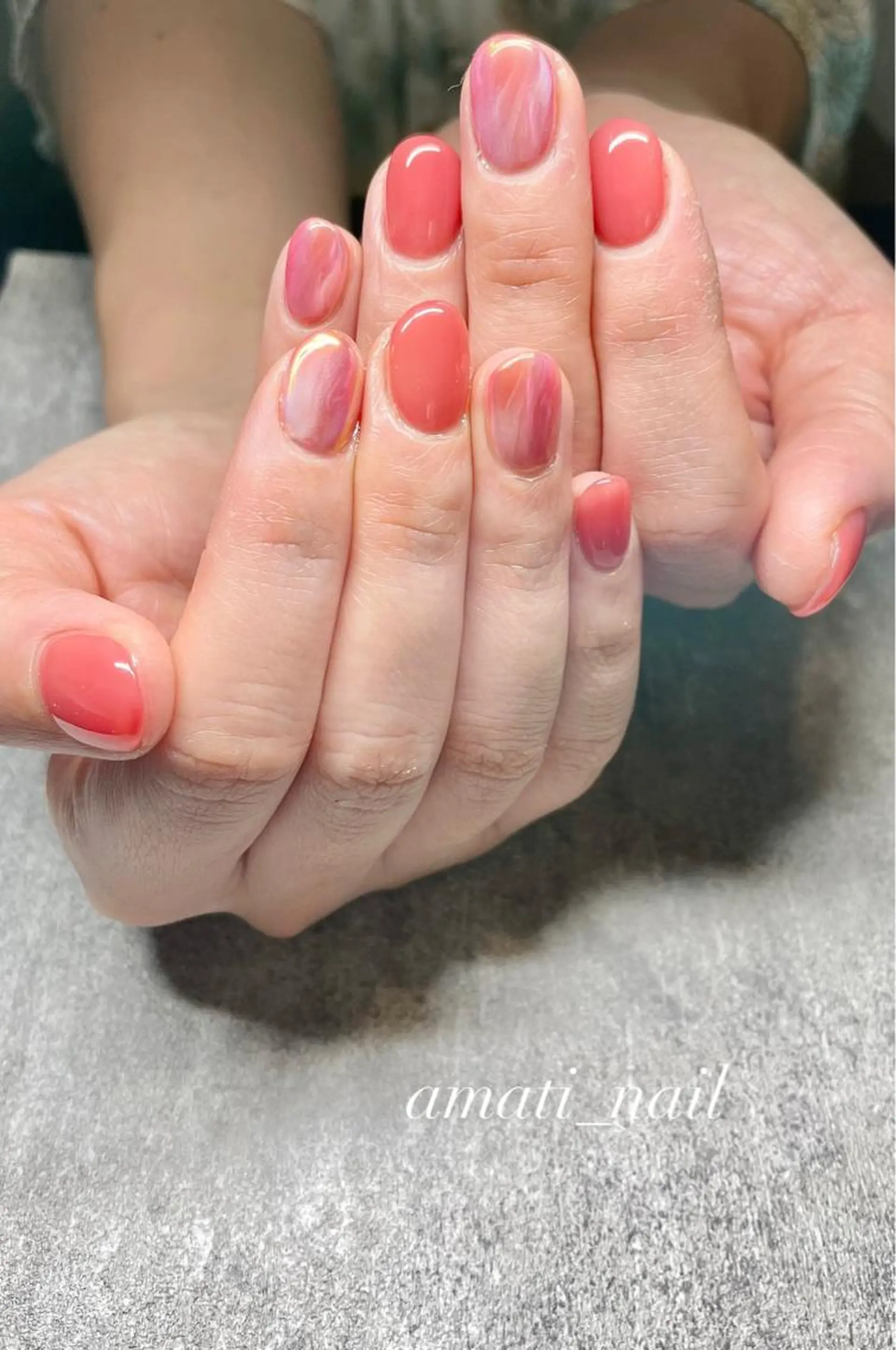 ネイル クリアネイル フットネイル ジェルネイル グラデーション マグネットネイル ハンドネイル amati_nail TAKAKOのネイルデザイン