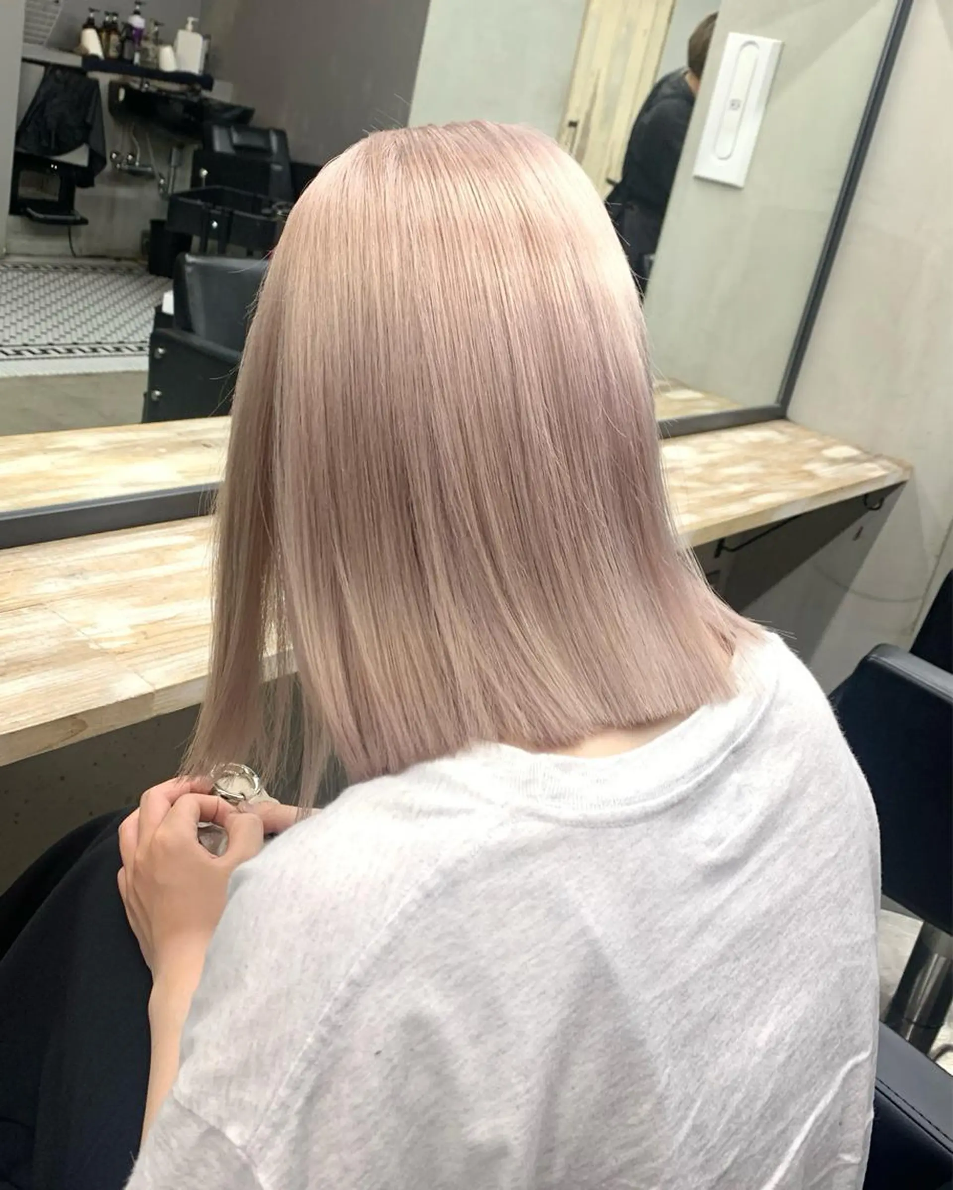 ミディアム カラー カット ヘアカラー トリートメント レイヤー/透明感 カラー🌿KANTAのヘアスタイル