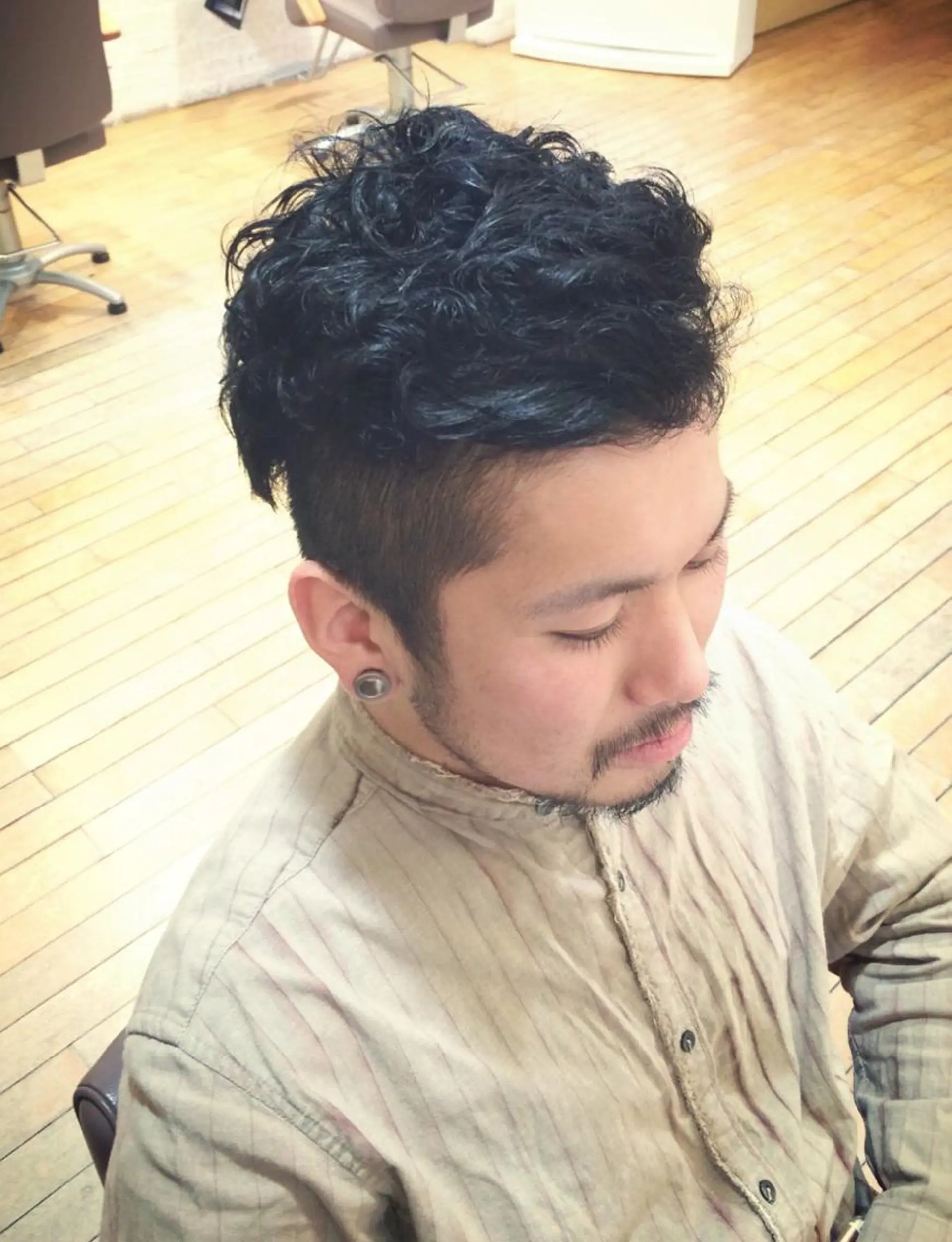 パーマ メンズ 内田 芽依子のヘアスタイル