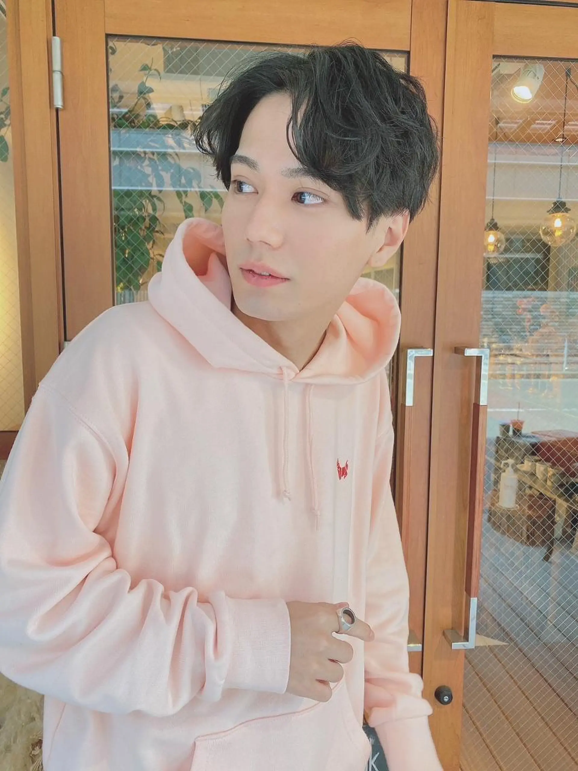 ミディアム パーマ カット ヘアカラー メンズRubik,s メンズ特化型サロンのヘアスタイル