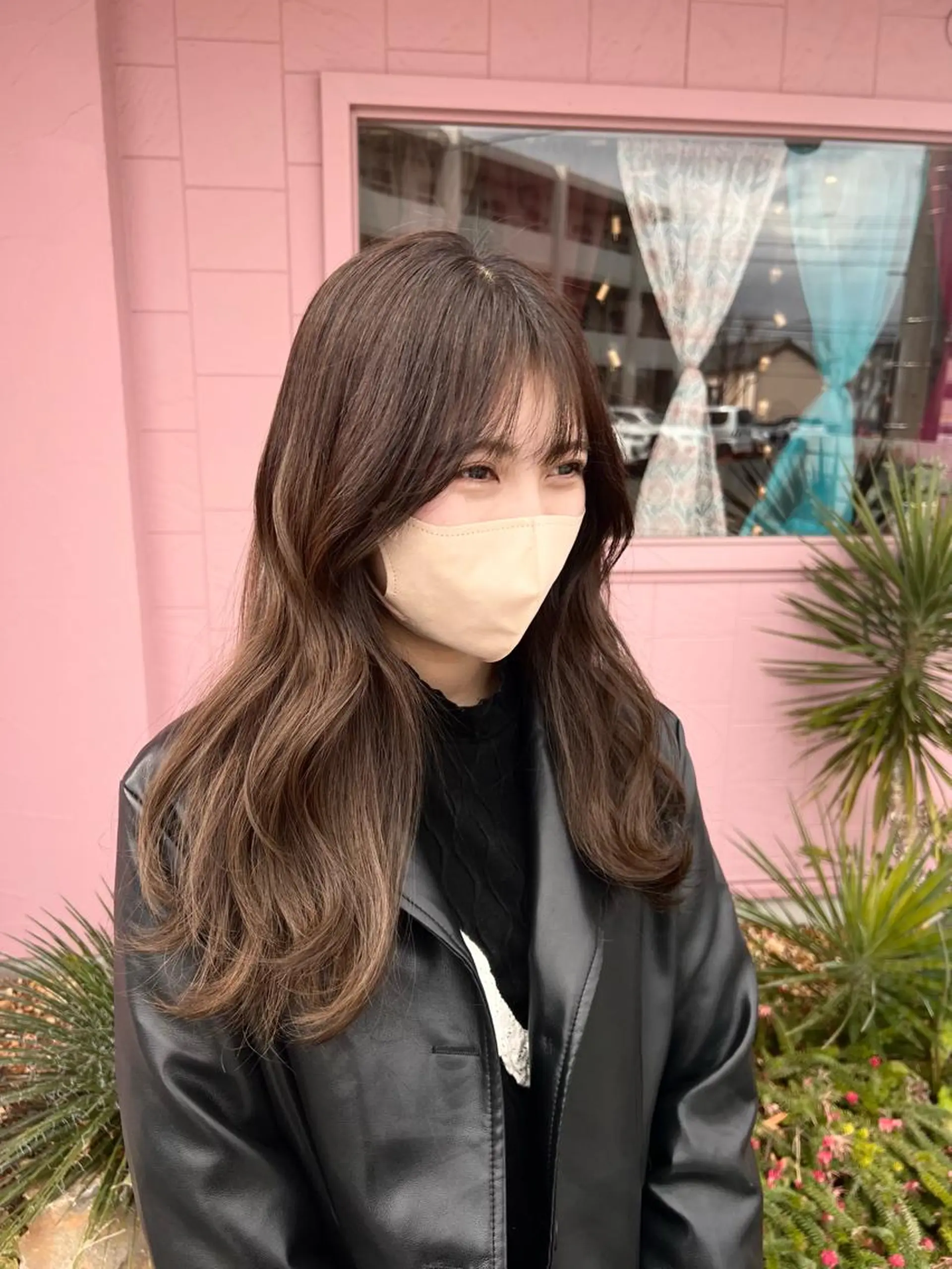 ロング カラー アッシュ 黒髪 ブリーチ ブルーカラー ブルーブラック 🌿寄り添い型美容師 🌿yuiのヘアスタイル