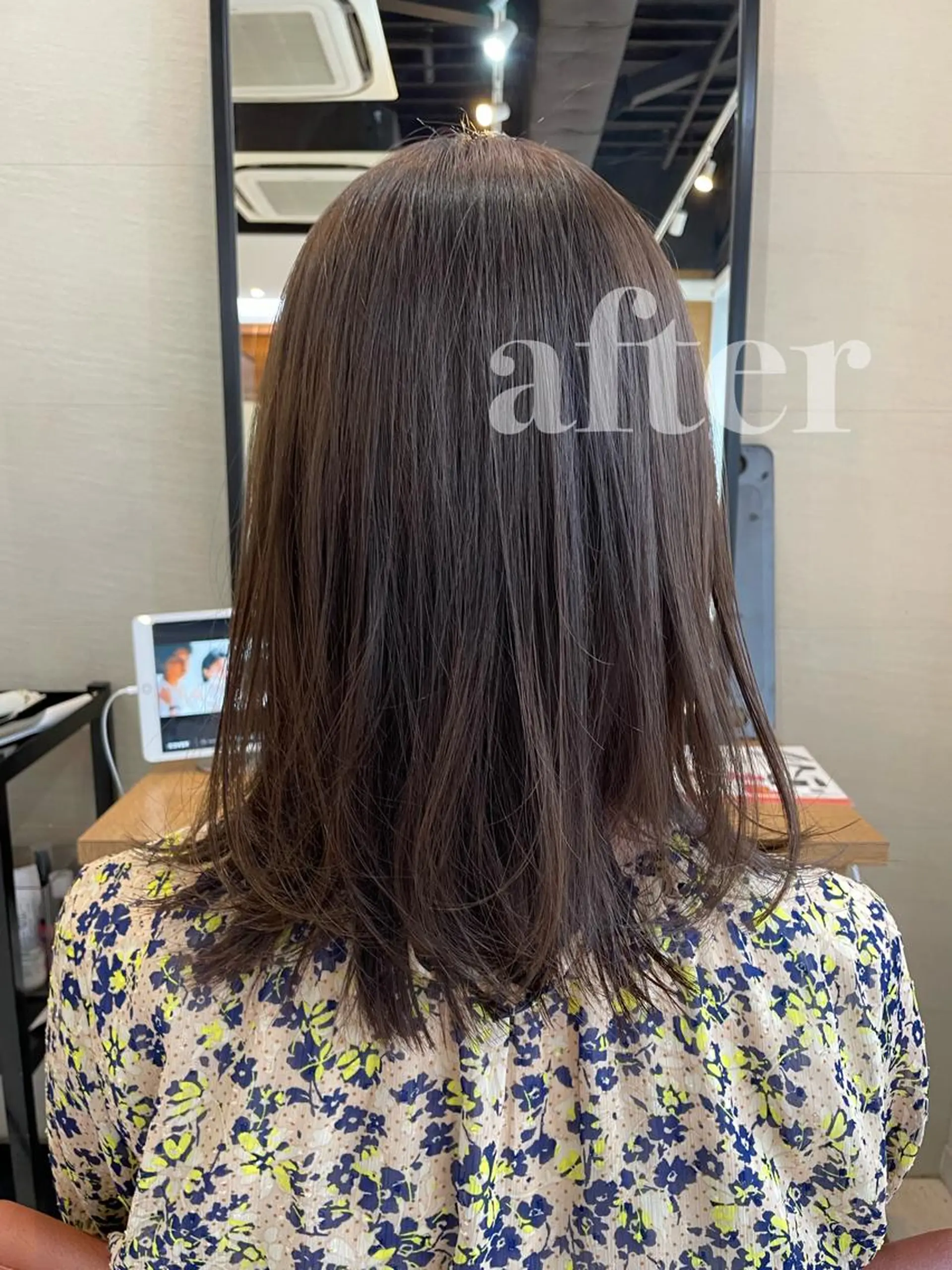 セミロング カラー 透明感カラー オリーブカラー カット ボブ/ミディアム 親しみやすさ/さくらのヘアスタイル