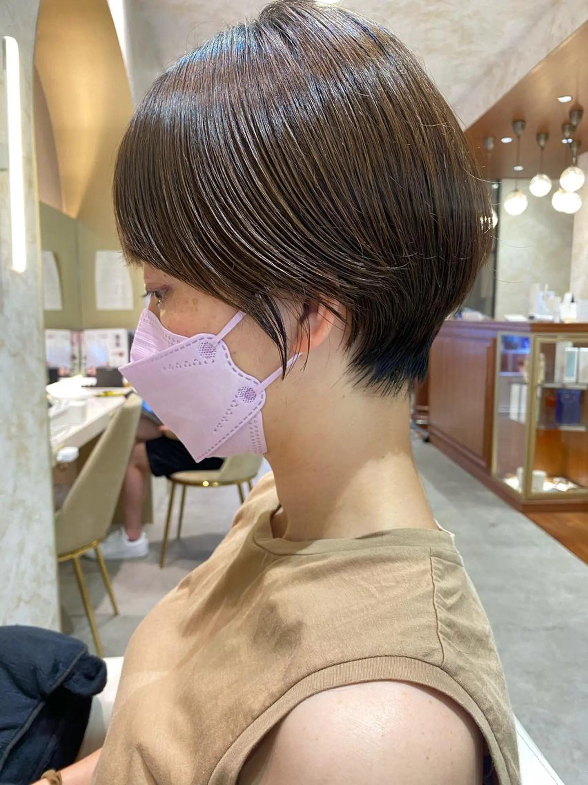 ショート カラー 店長/mao/ 前髪/顔周りカットのヘアスタイル