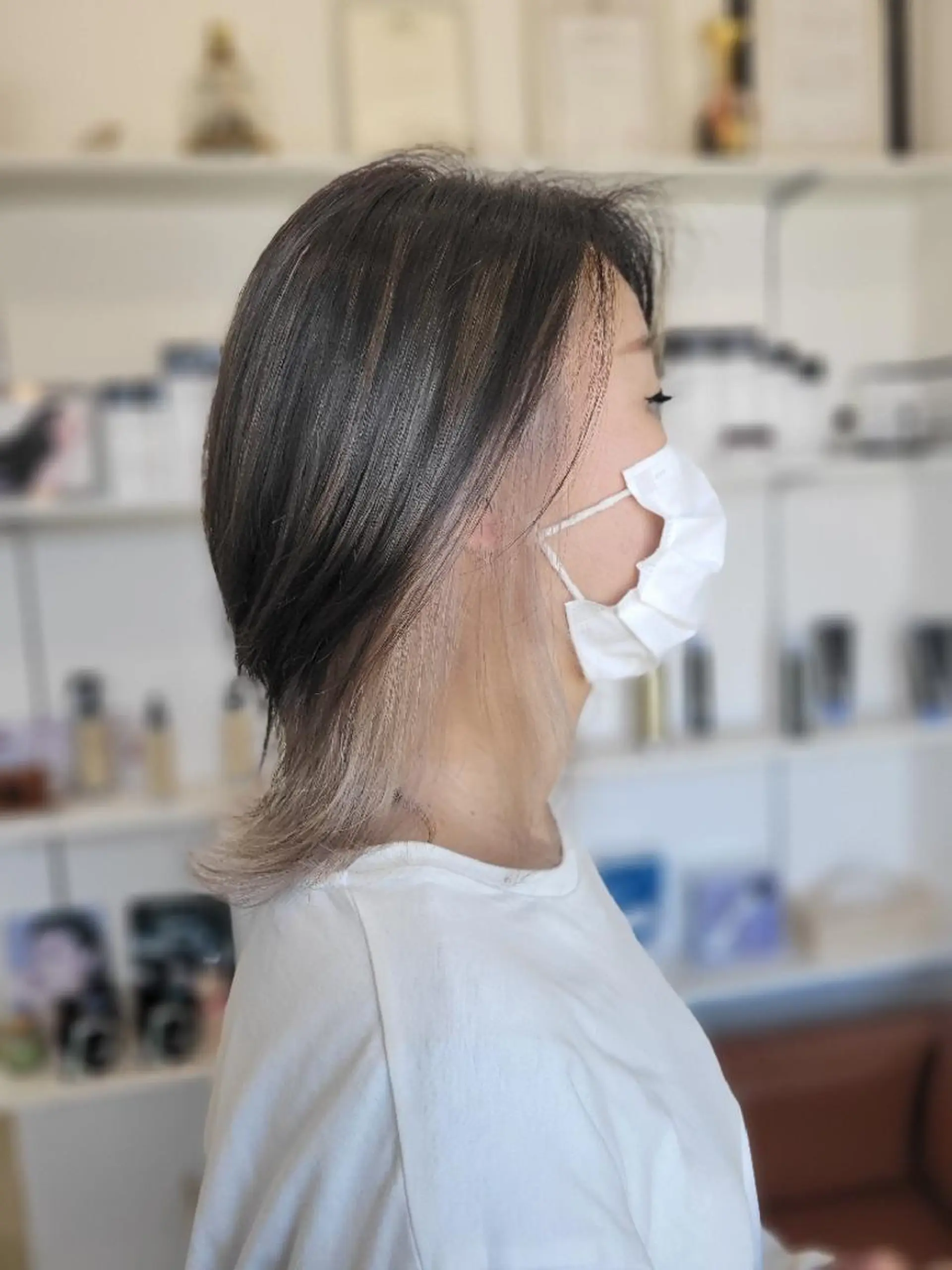 ミディアム カラー ブリーチ カット ヘアカラー Hair Stylist MAFUYU所属・ハイライト/カラー ⭐中村真冬のヘアスタイル