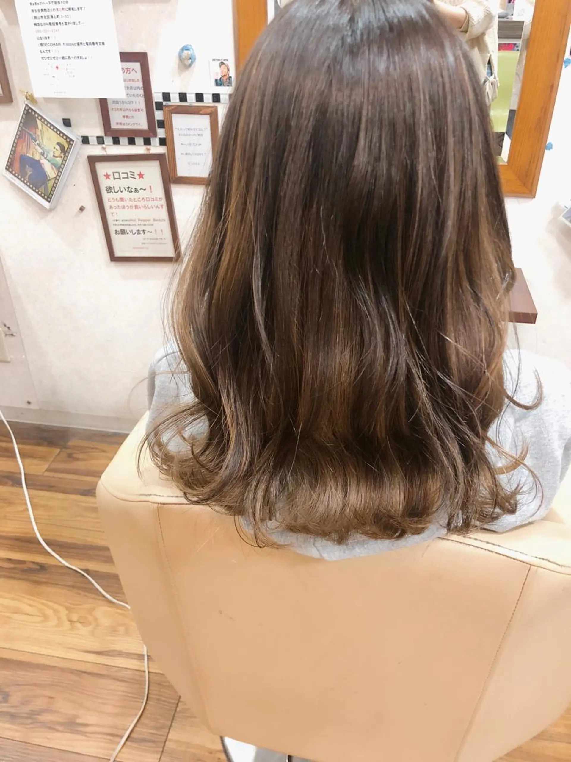 セミロング カット ヘアカラー 國次 夕貴のヘアスタイル