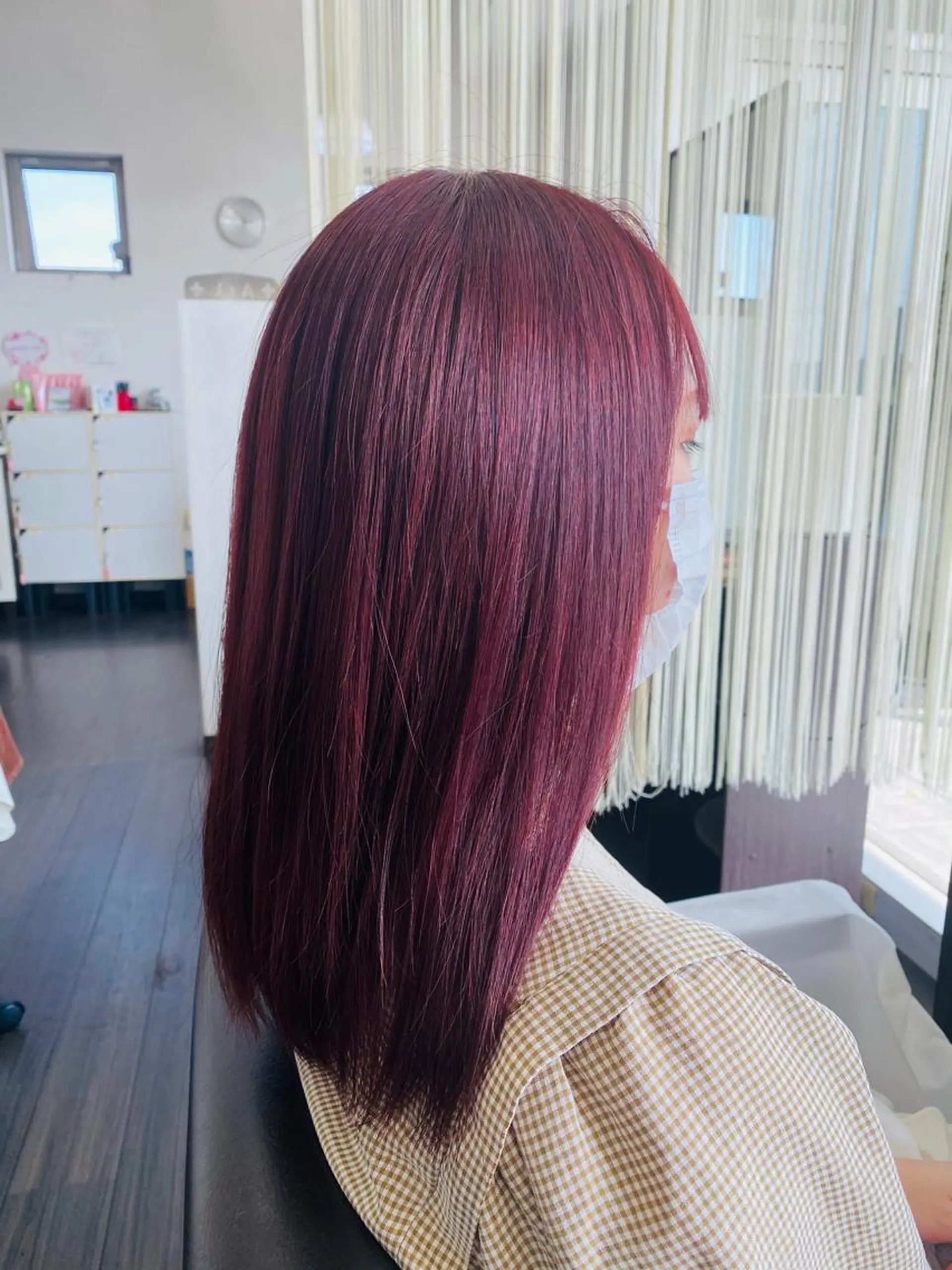 セミロング カラー 阿久津 泰幸のヘアスタイル