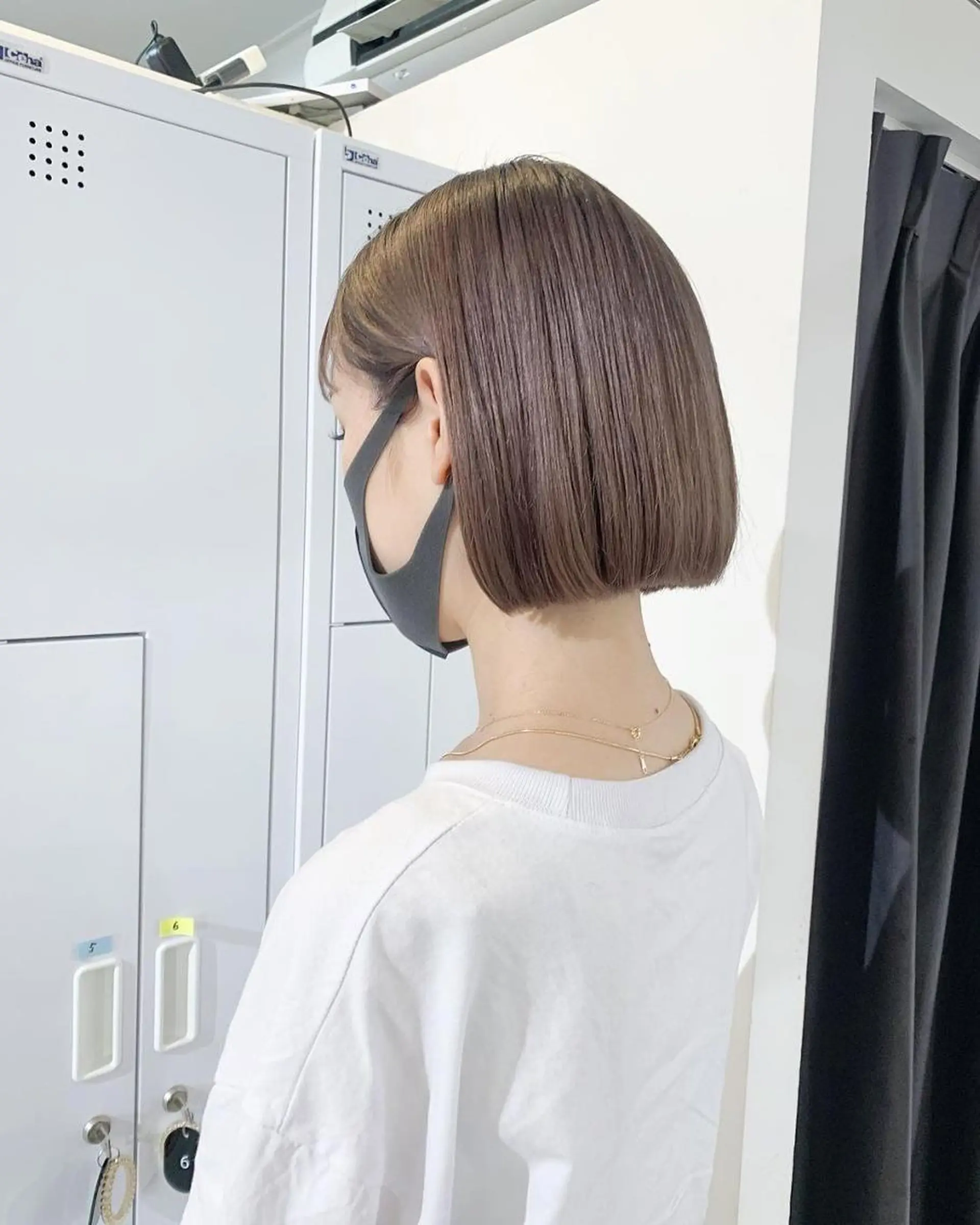 ショート カラー 髪質改善 Noe心斎橋店のヘアスタイル