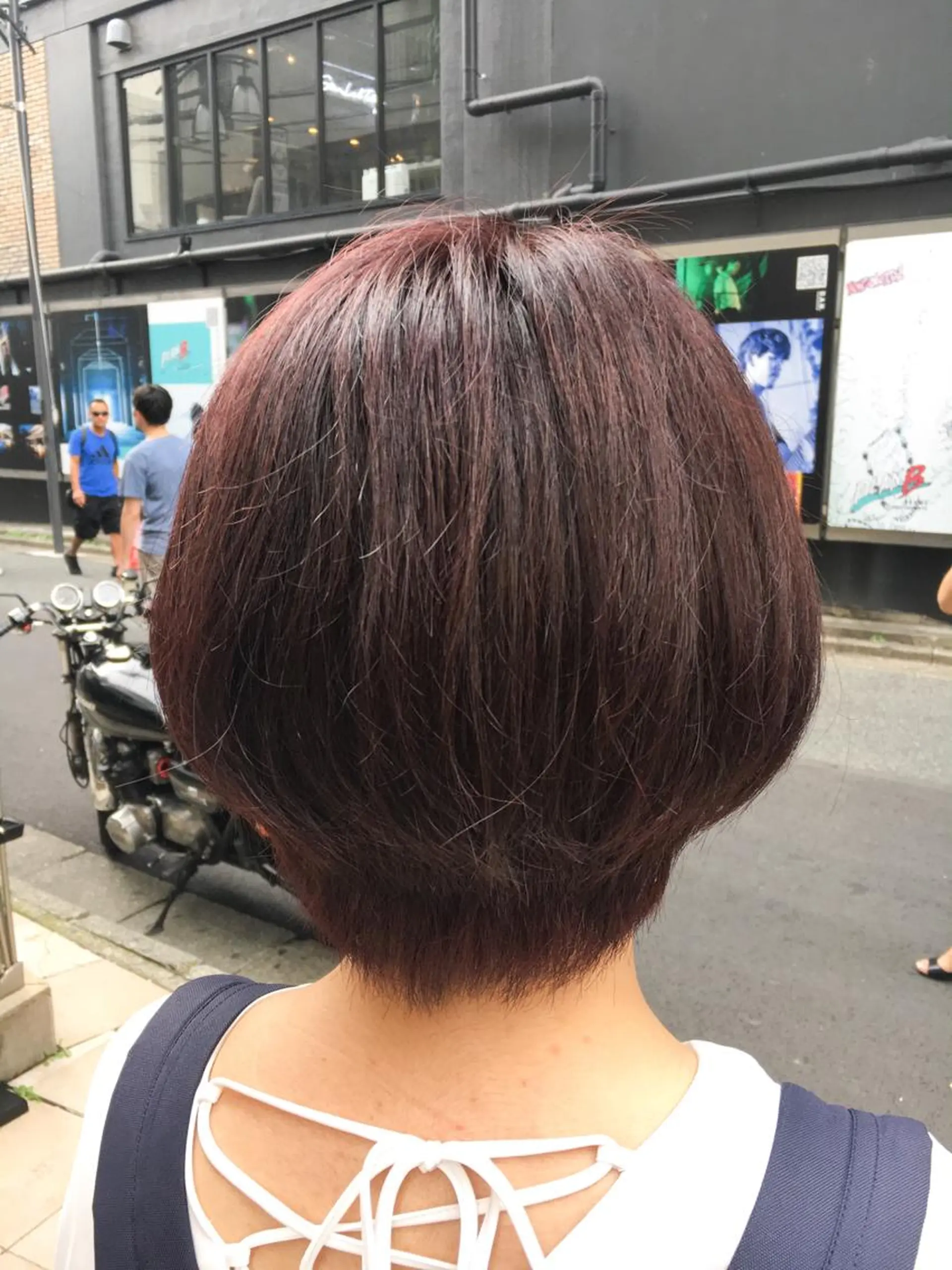 ショート カラー ラベンダーカラー ピンクカラー ピンクラベンダー 北條 優輝のヘアスタイル