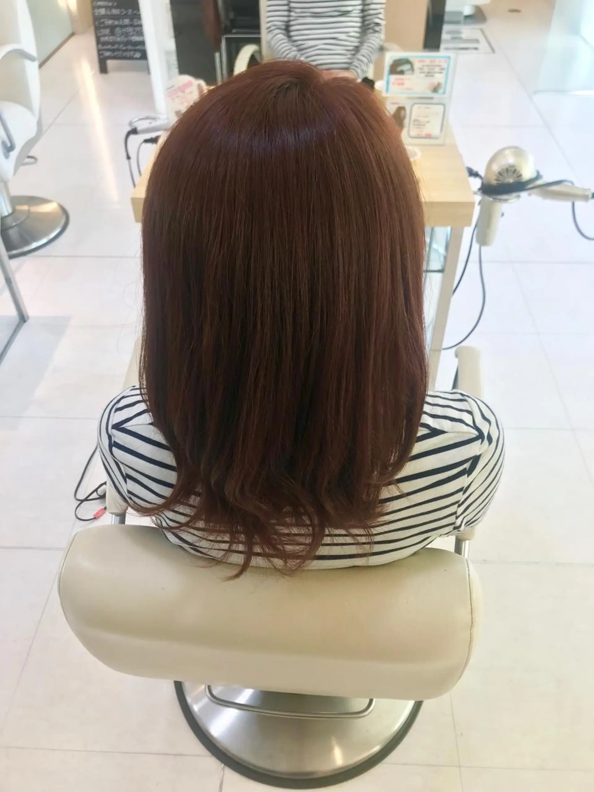 ミディアム カラー ブラウンカラー 後藤 瑞季のヘアスタイル