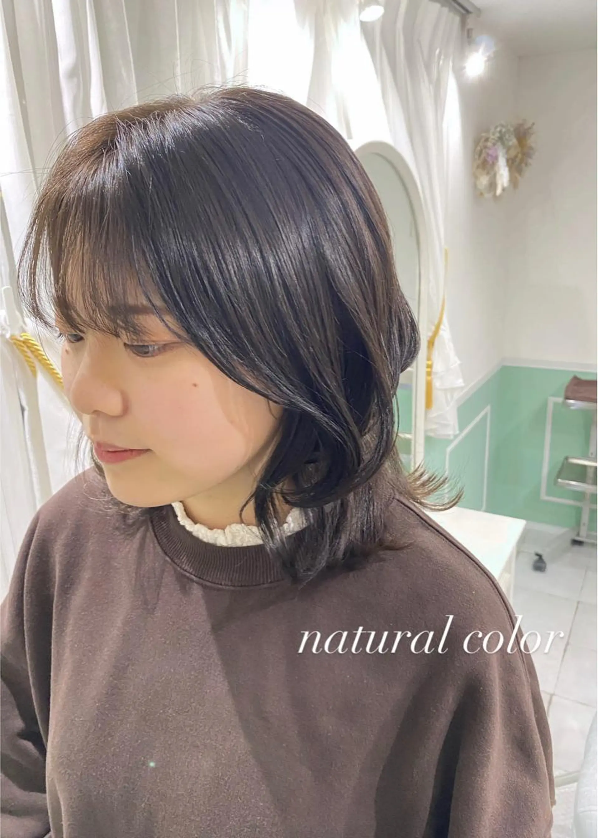 セミロング カラー ブラウンカラー 透明感カラー flen所属・𖤣𖥧𖥣𖥧田中 姫乃𖤣𖥧𖥣𖡡のヘアスタイル