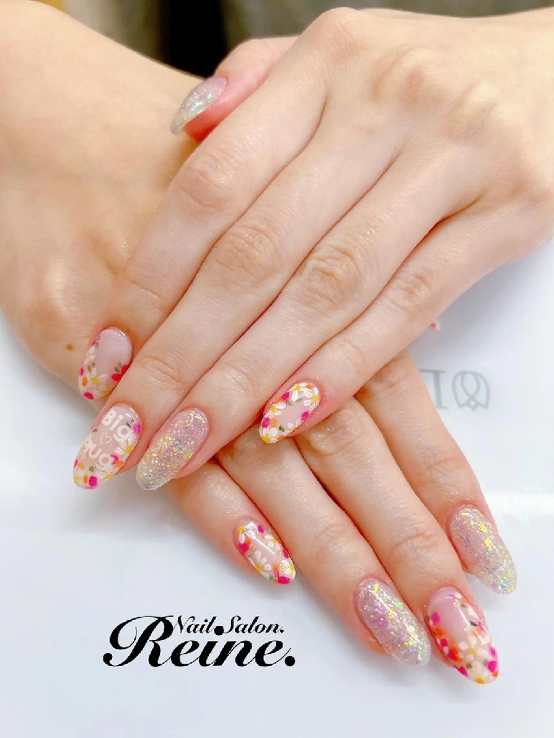 ネイル キラキラネイル ラメ(グリッター) Nailsalon Reine所属・玉栄 伶奈のネイルデザイン
