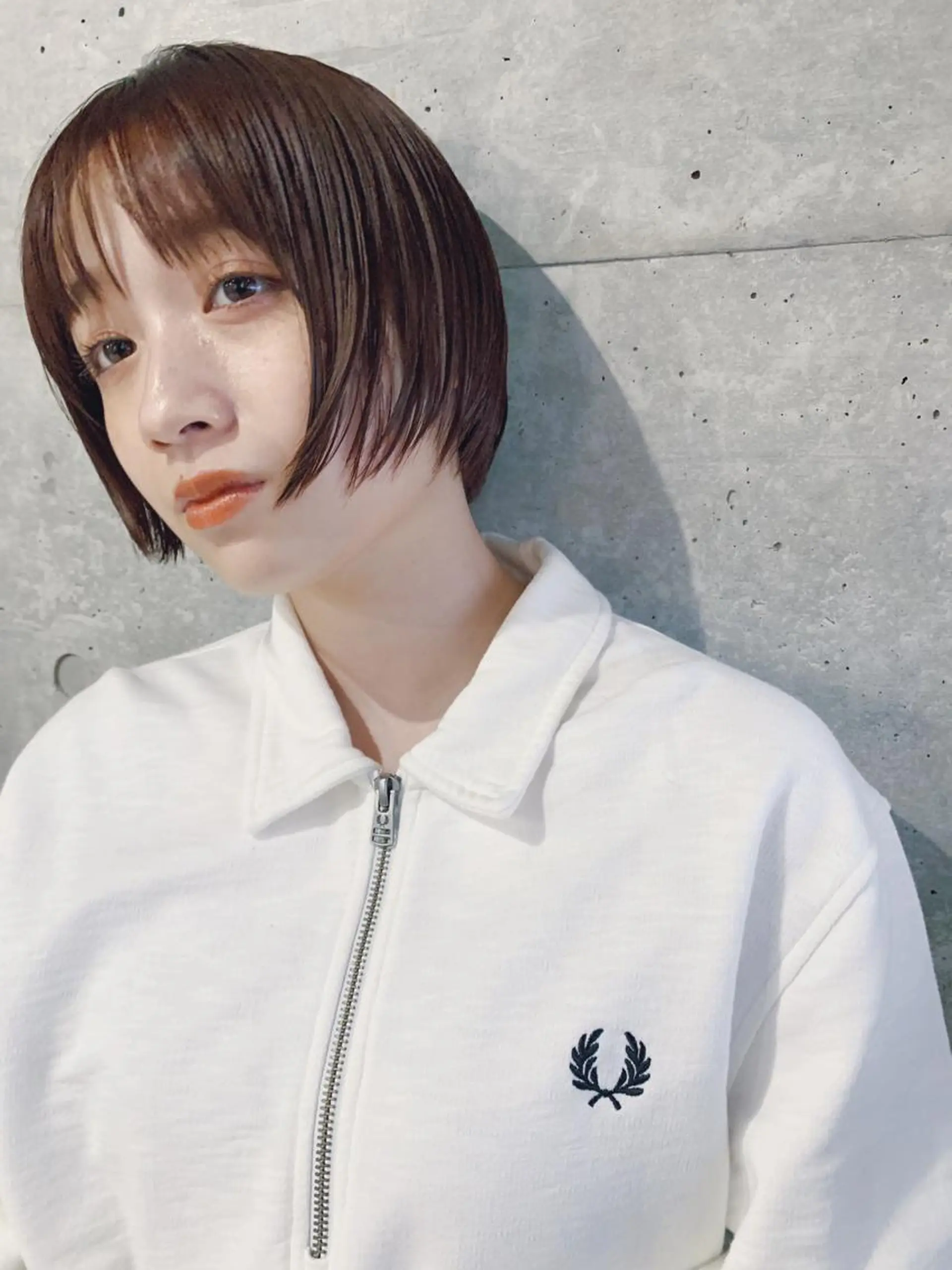 ショート カラー ボブパーマコテ巻き風 パーマNo1深江秀平のヘアスタイル