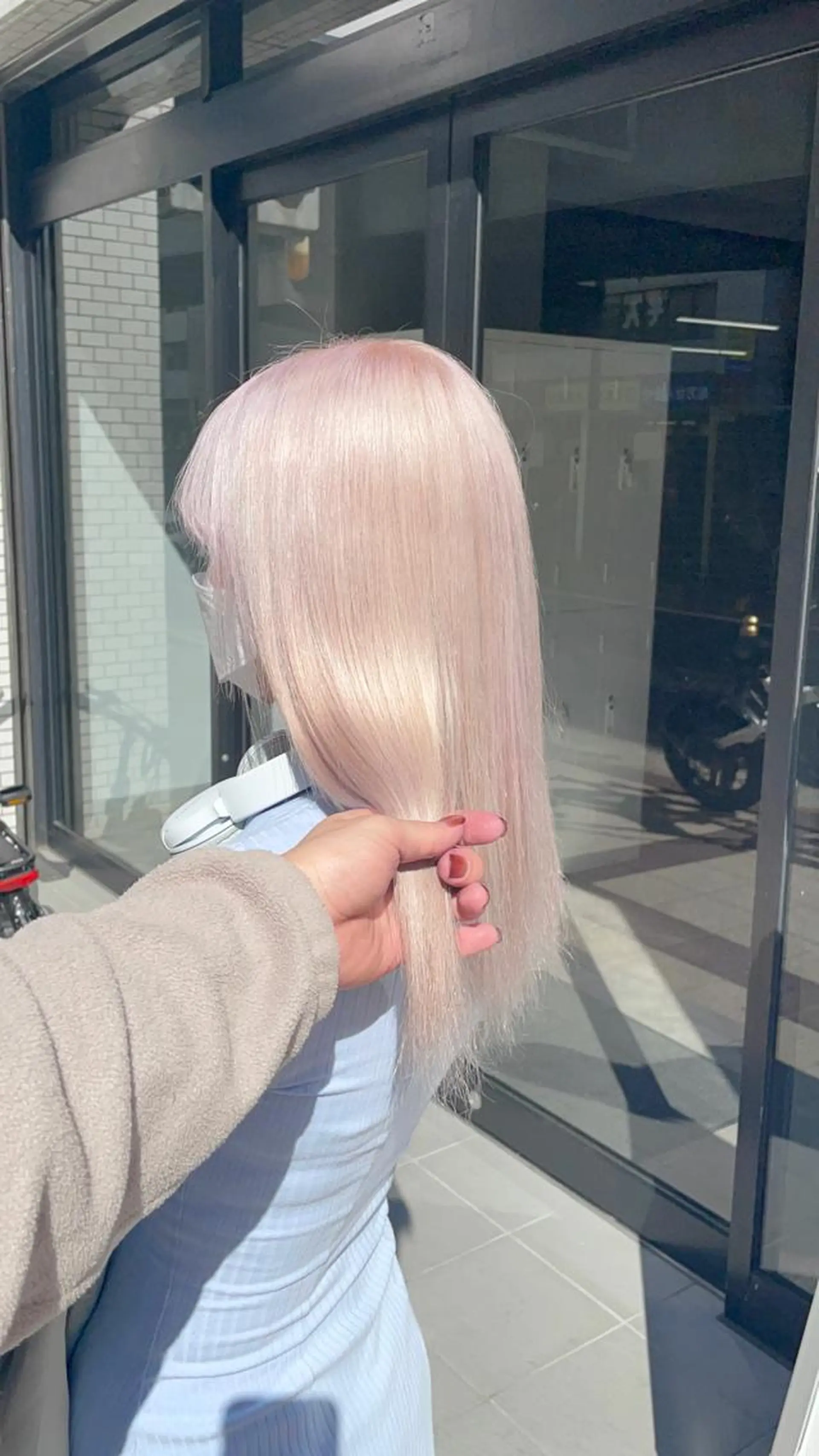 ミディアム 透明感カラー特化/ 顔まわり特化/辻部のヘアスタイル