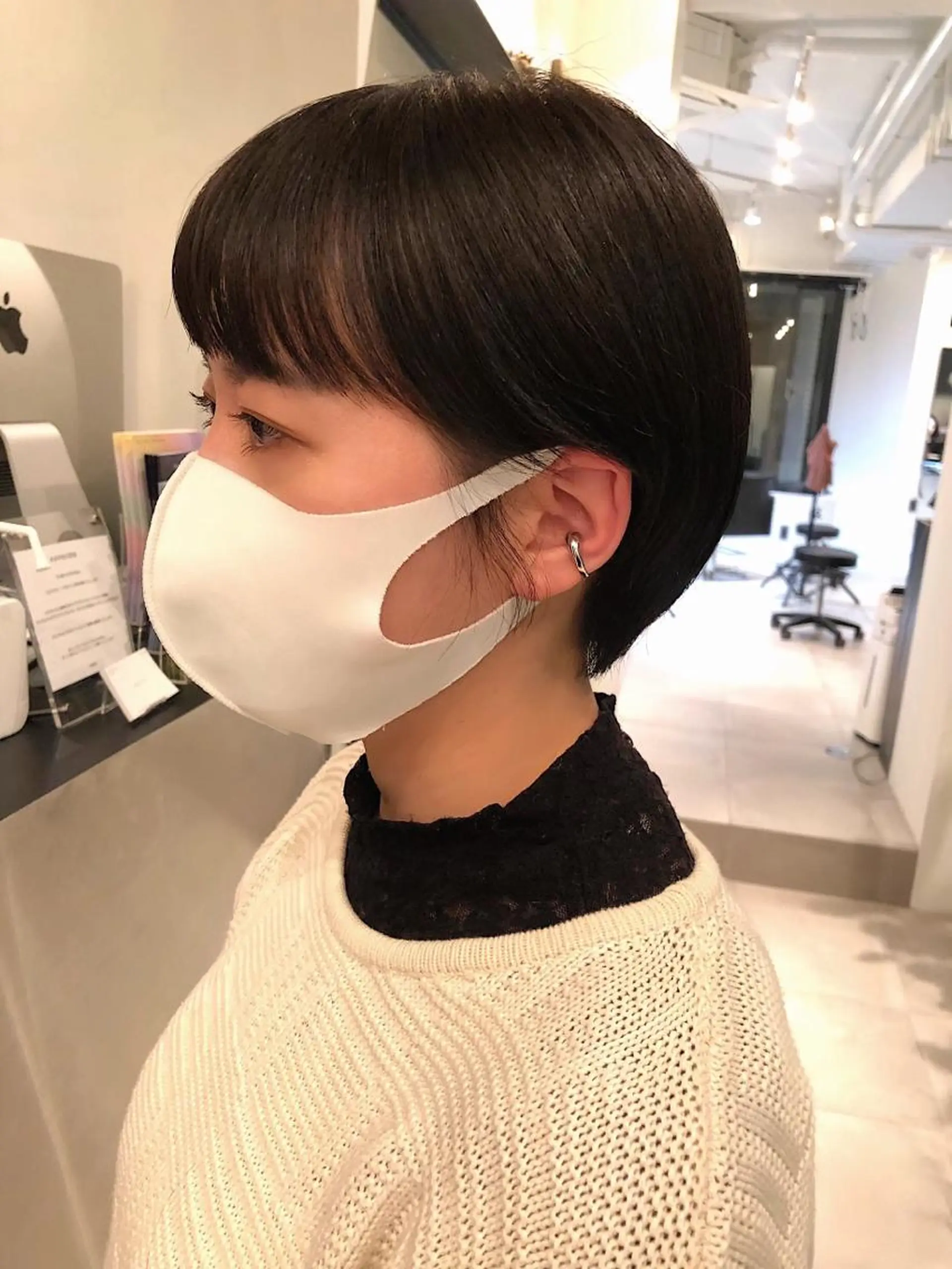 ショート ボブ ショートヘア ワイドバング 中澤 美緒のヘアスタイル