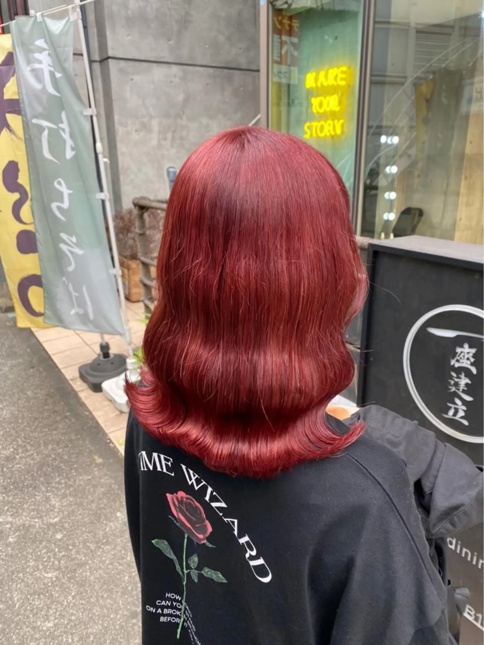 セミロング 🩶 ピンクカラー/ ブロンド🩶くるみのヘアスタイル