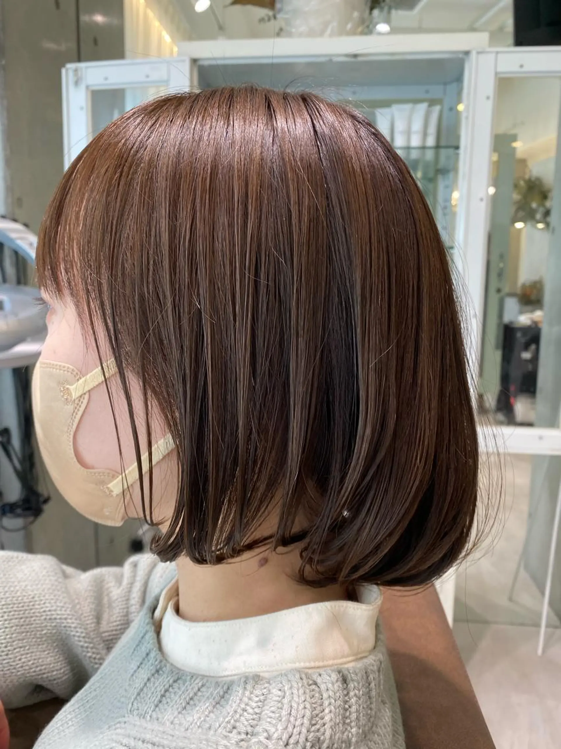 ミディアム 大久保 優香のヘアスタイル