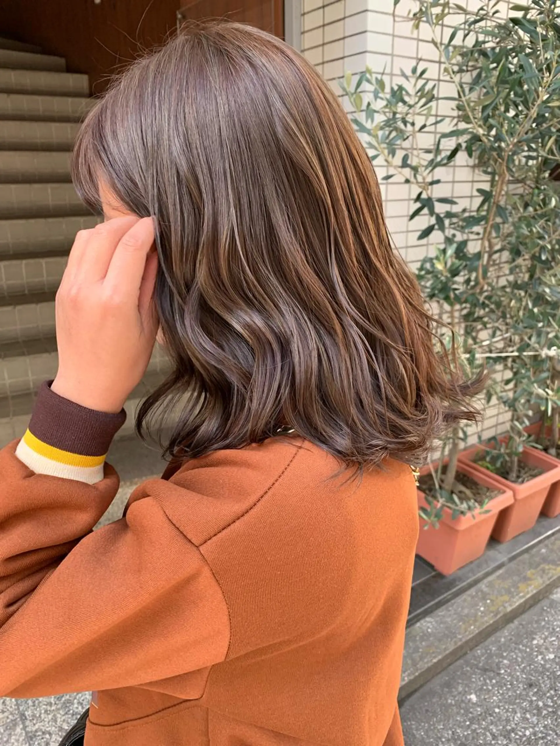 カラー ヘアアレンジ 透明感カラー 🫧透明感カラー/ ボブ/小笠原汐海🪽のヘアスタイル