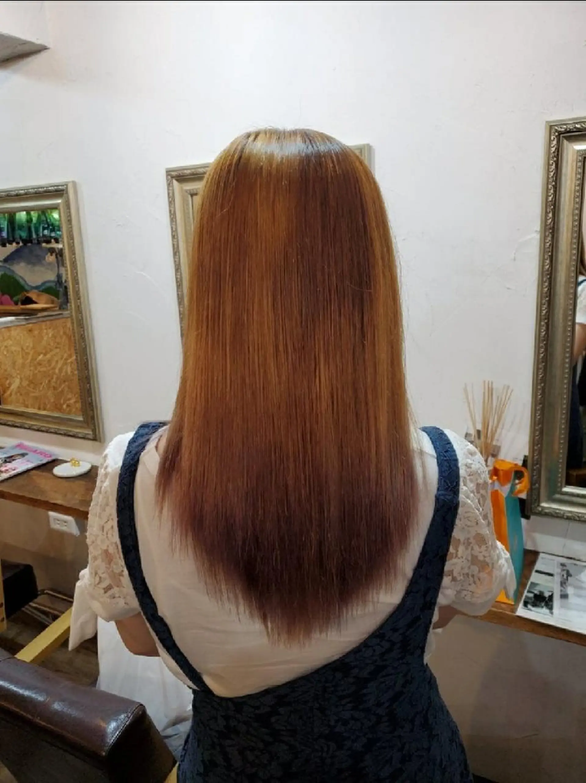 ロング カット 縮毛矯正 トリートメント フリーランス所属・韓国ヘア レイヤー くびれヘアMATSUのヘアスタイル