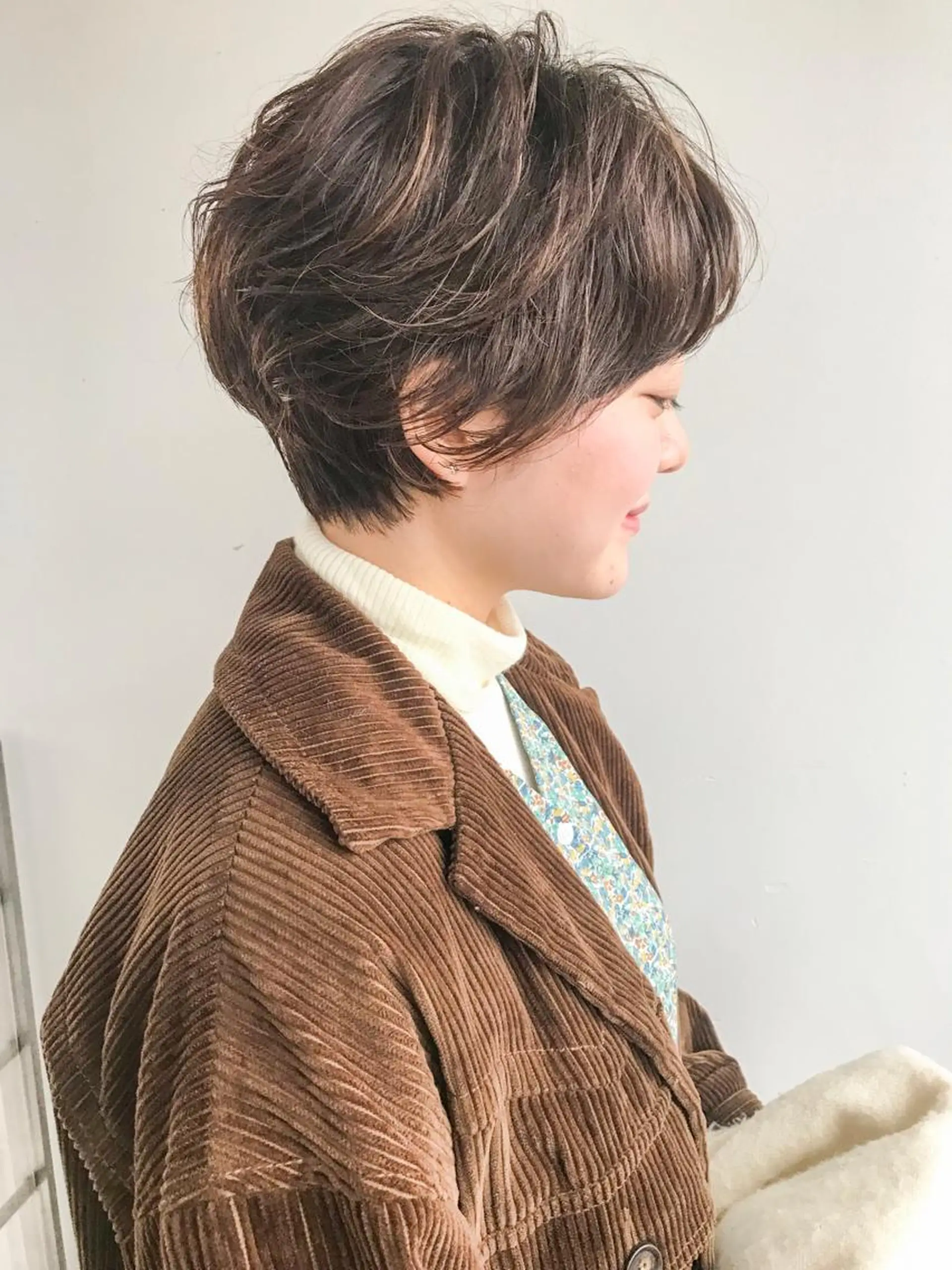 ショート カラー パーマ ショート/レイヤー なら石井知希のヘアスタイル