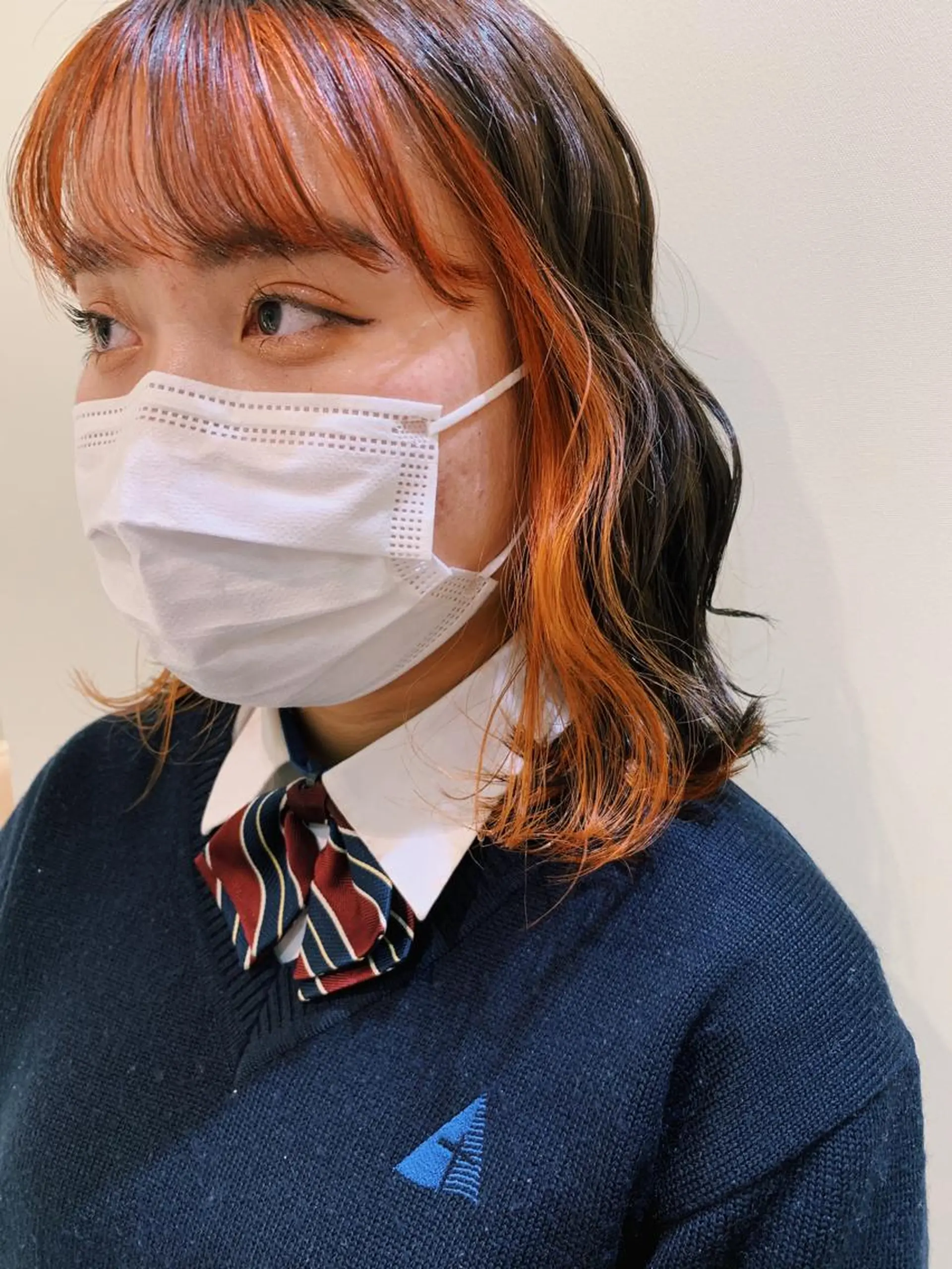 ミディアム ヘアカラー haru/レイヤー/ ウルフのヘアスタイル