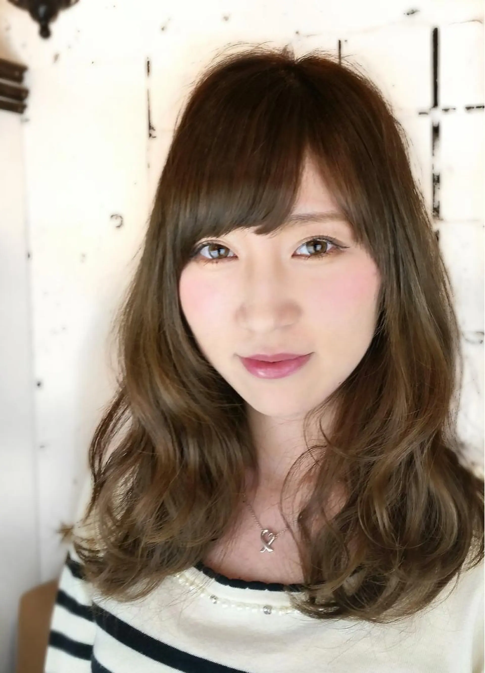 ミディアム カラー アッシュ 野呂 隼人のヘアスタイル