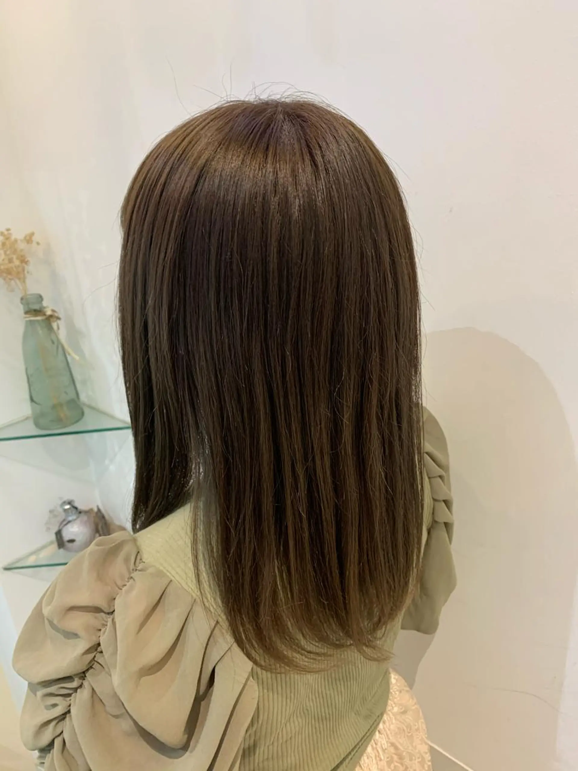 ミディアム 透けるbrown カラー🎗♡yukaのヘアスタイル