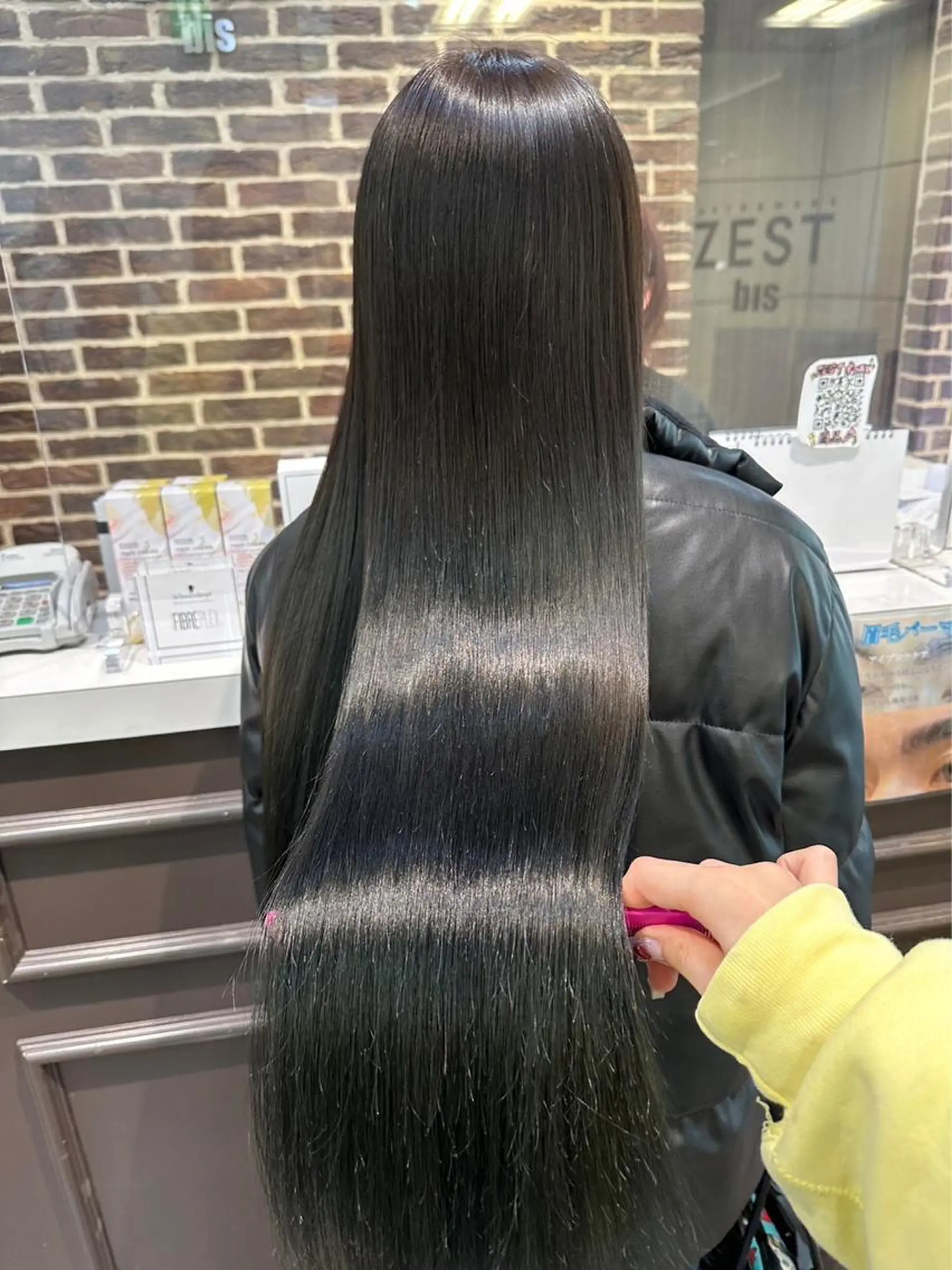 ロング カラー ハイトーンカラー 学生 髪質改善 トリートメント 酸性ストレート 🤍🎀honokaのヘアスタイル