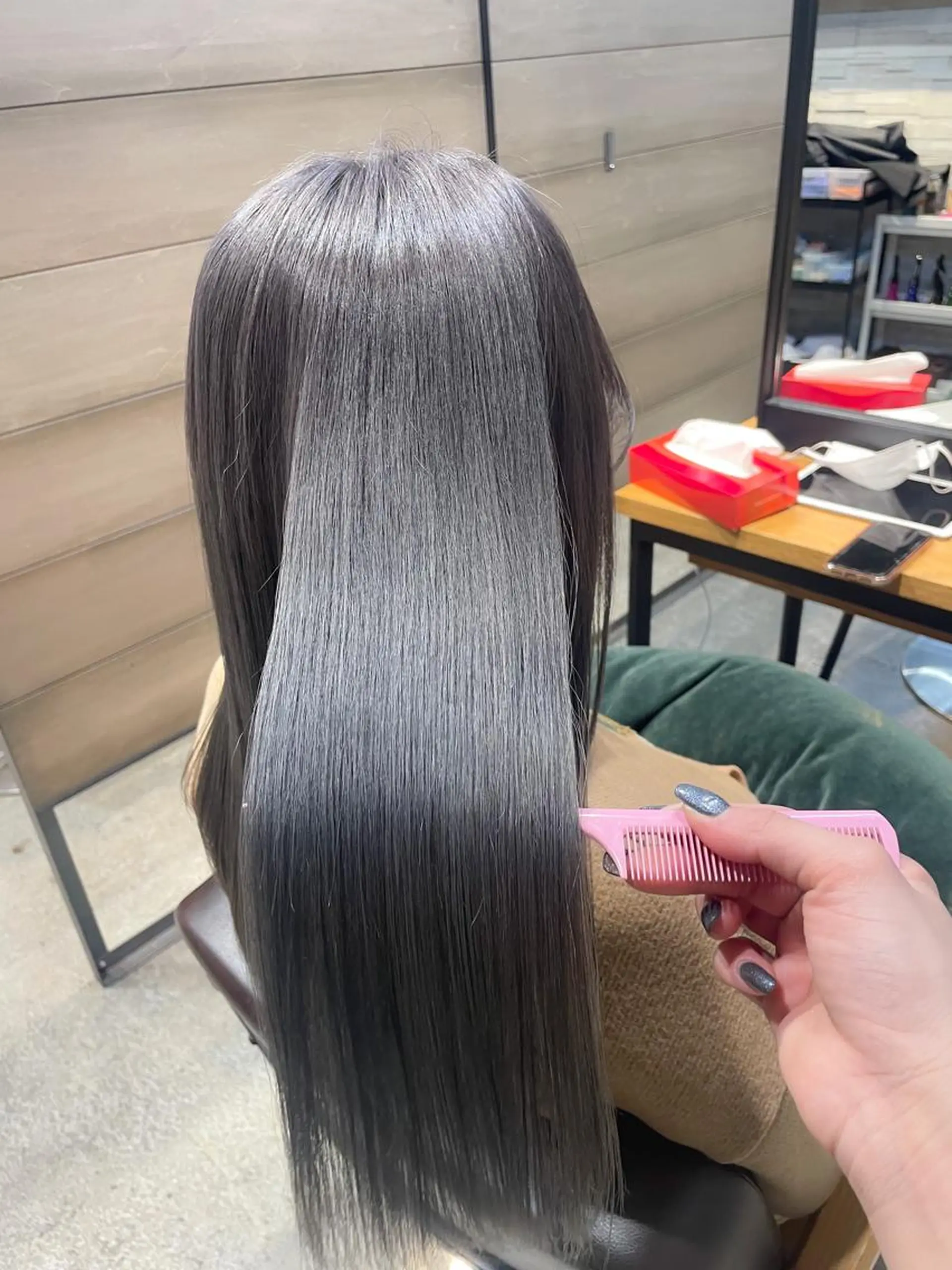 ロング ヘアカラー トリートメント youres hair 髪質改善トリートメント&ヘッドスパ  新宿三丁目店【ユアーズヘア】所属・🦋透明感カラー 👑NODOKA🦋のヘアスタイル