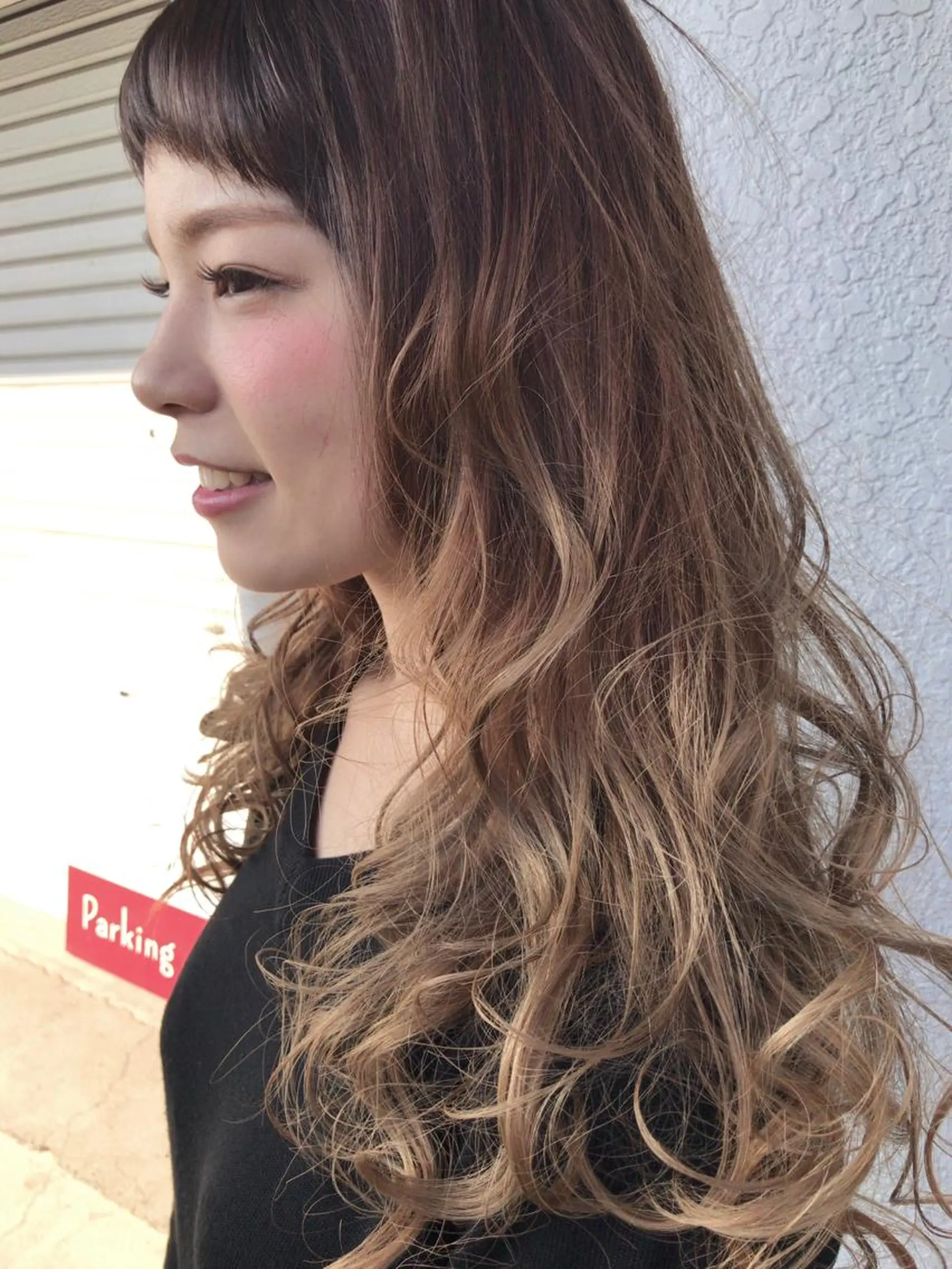 ロング カラー レイヤーカット匠 イソザキノリユキのヘアスタイル