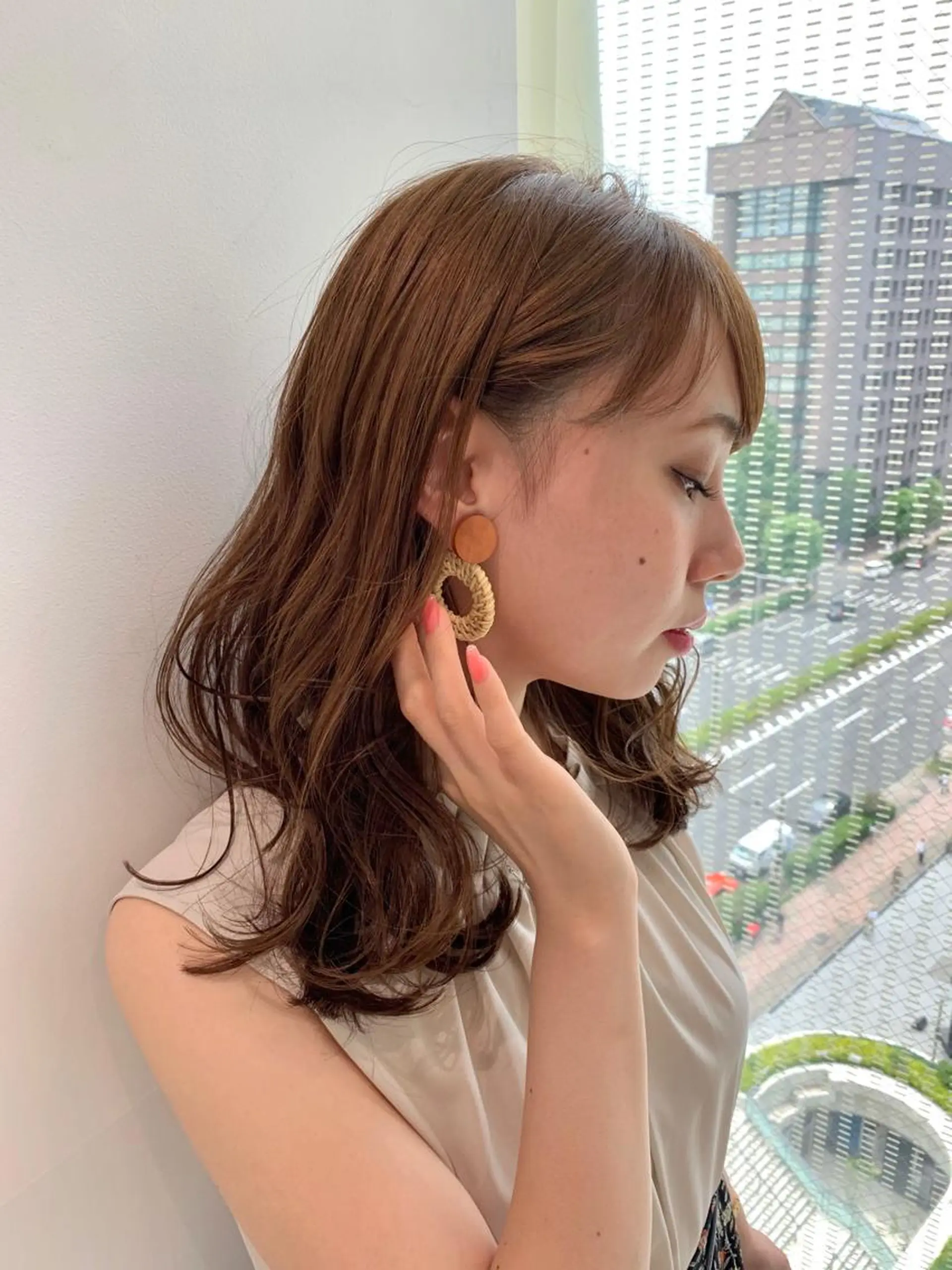 セミロング カラー 🌟美髪縮毛矯正🌟 吉田冴一のヘアスタイル