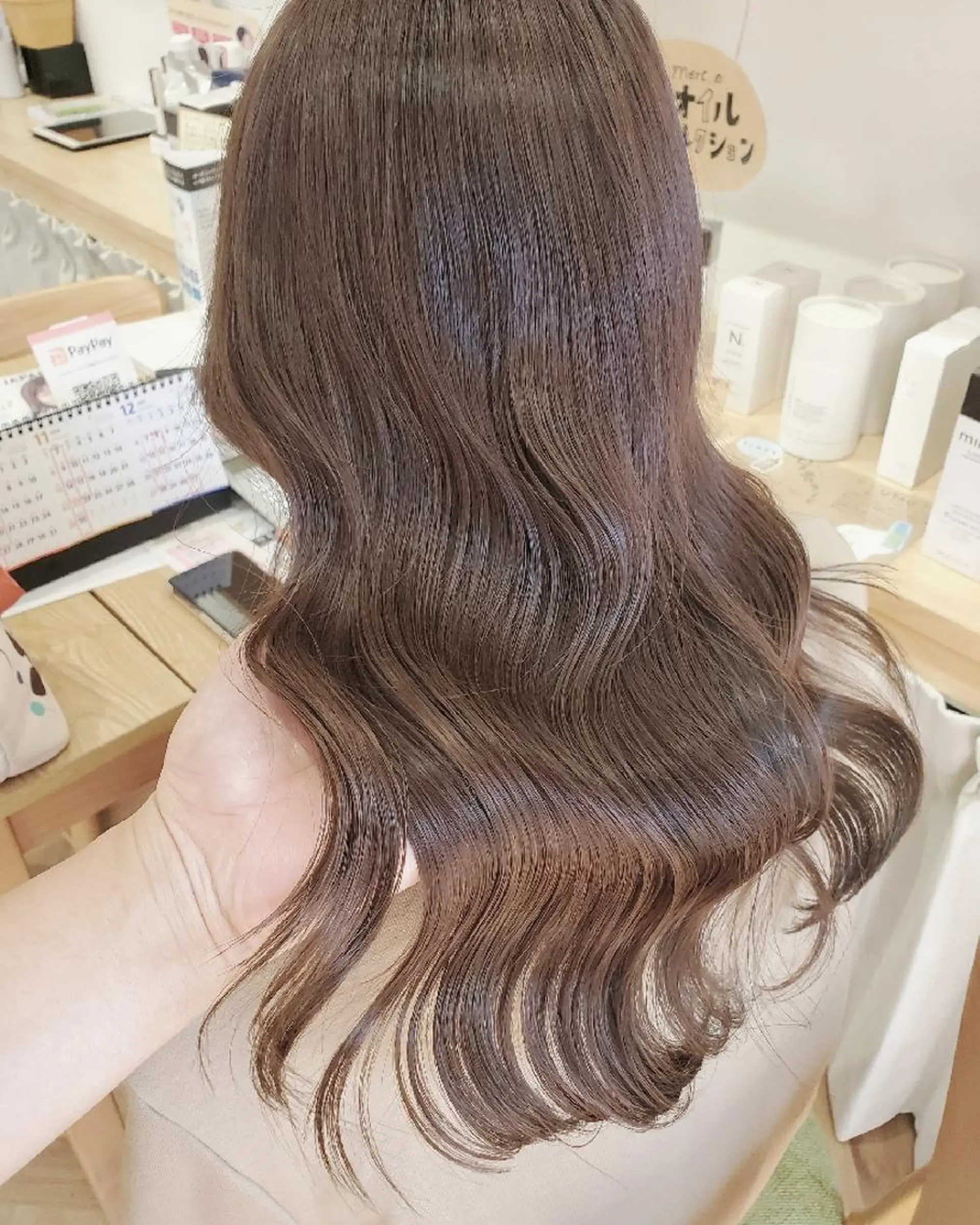 ミディアム belta 姫路山吹 カラーモデル募集のヘアスタイル