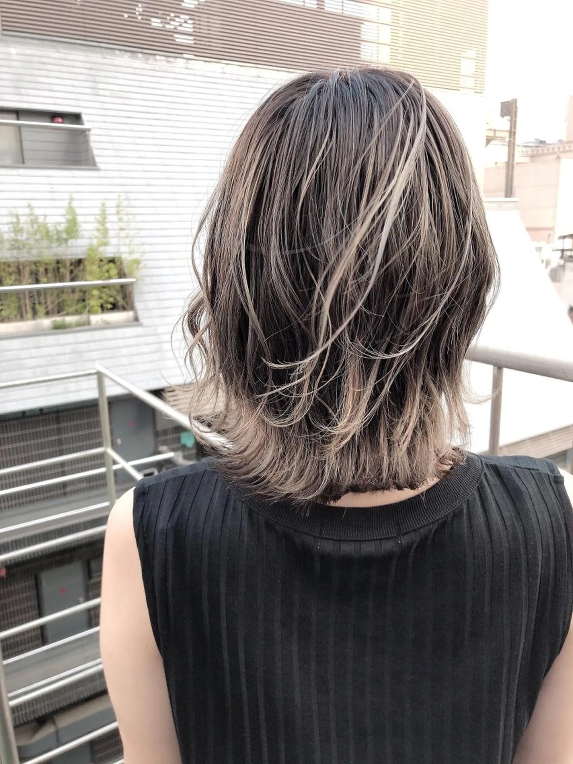 ミディアム カラー パーマ ヘアアレンジ 髪質改善専門店 エイジングケアのヘアスタイル