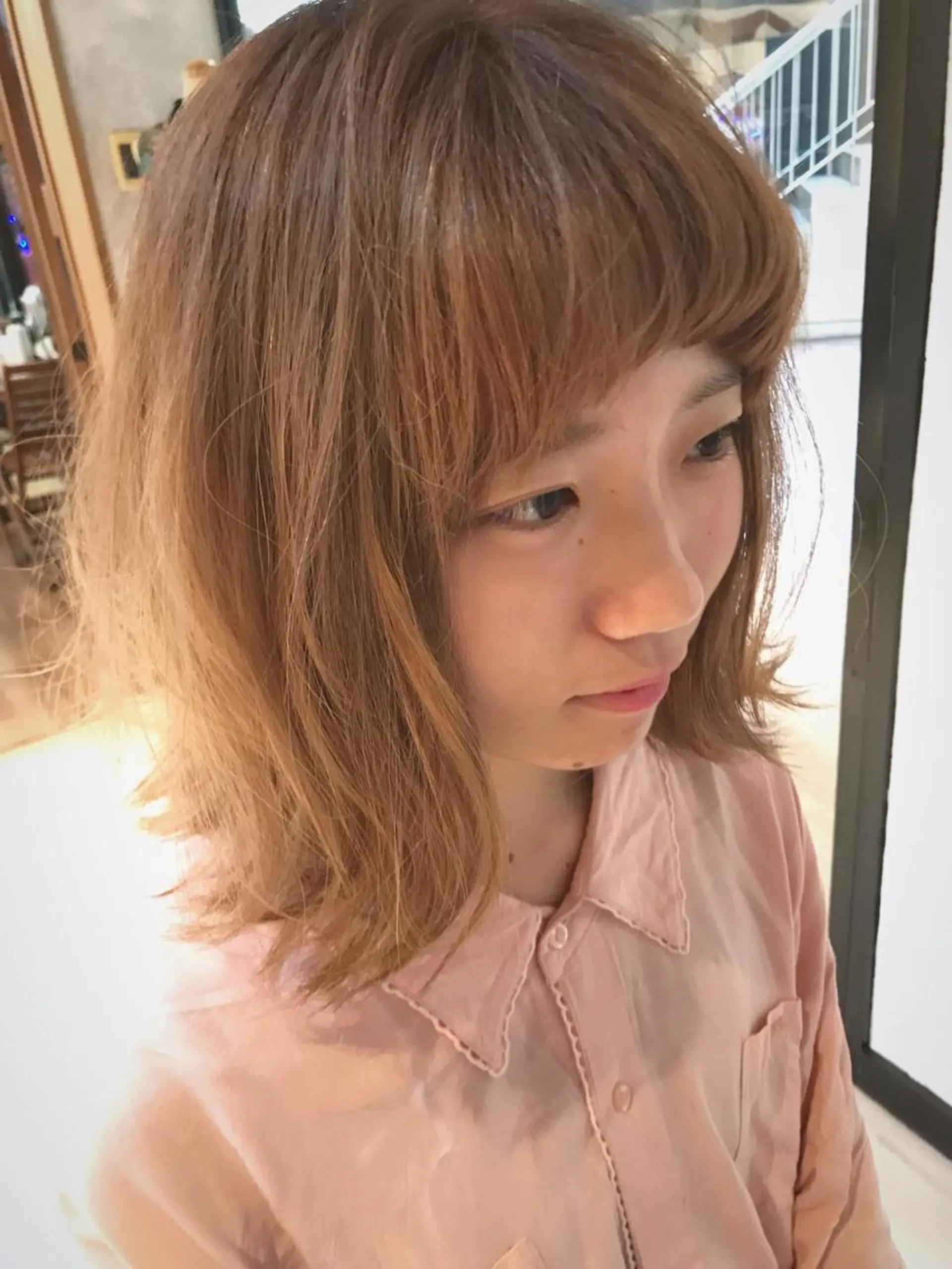 ミディアム カラー ラベンダーカラー 松村 崇弘のヘアスタイル