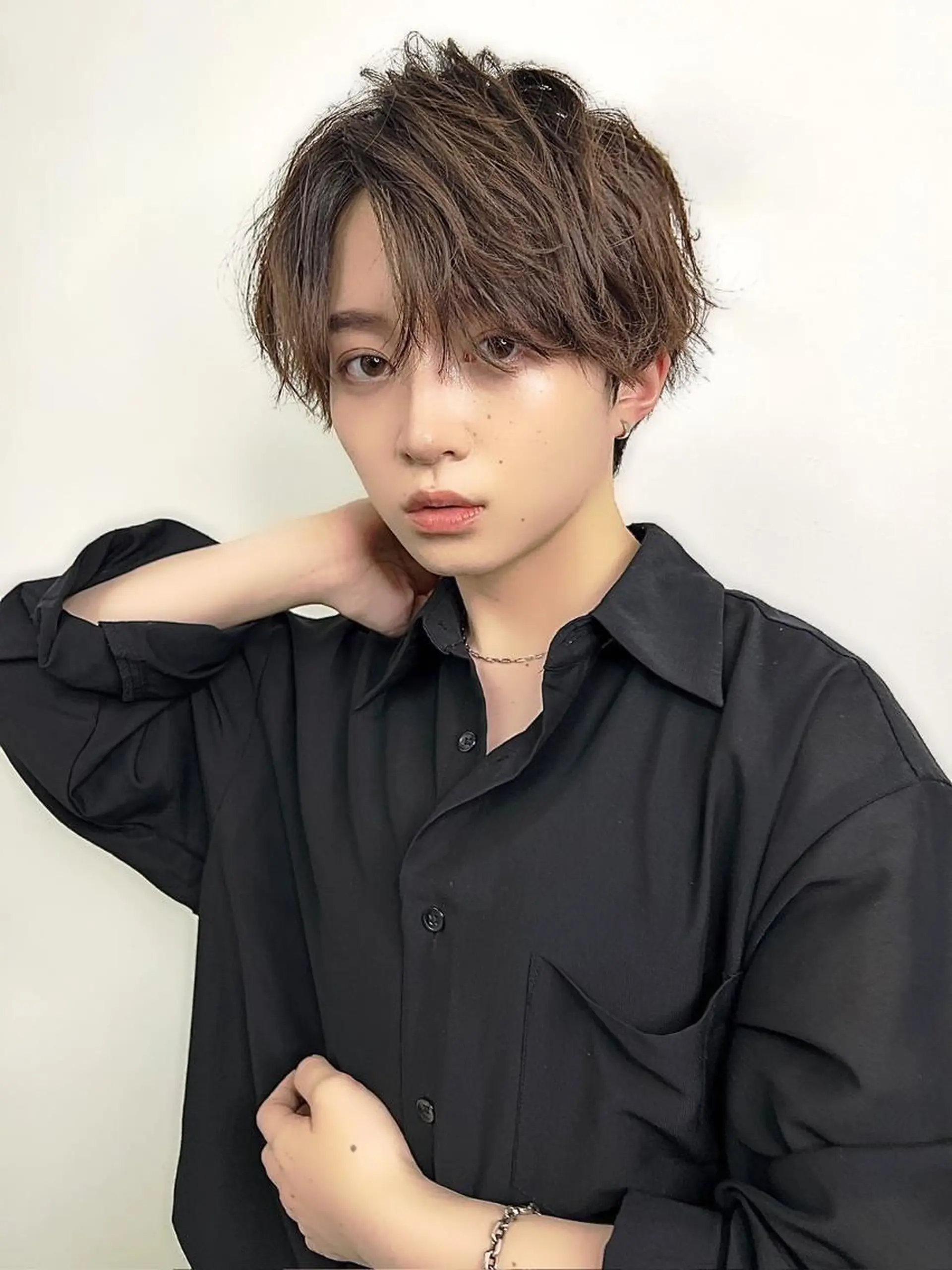 メンズ カット パーマ 【大人ショート/ボブ モデル募集】　Seiのヘアスタイル