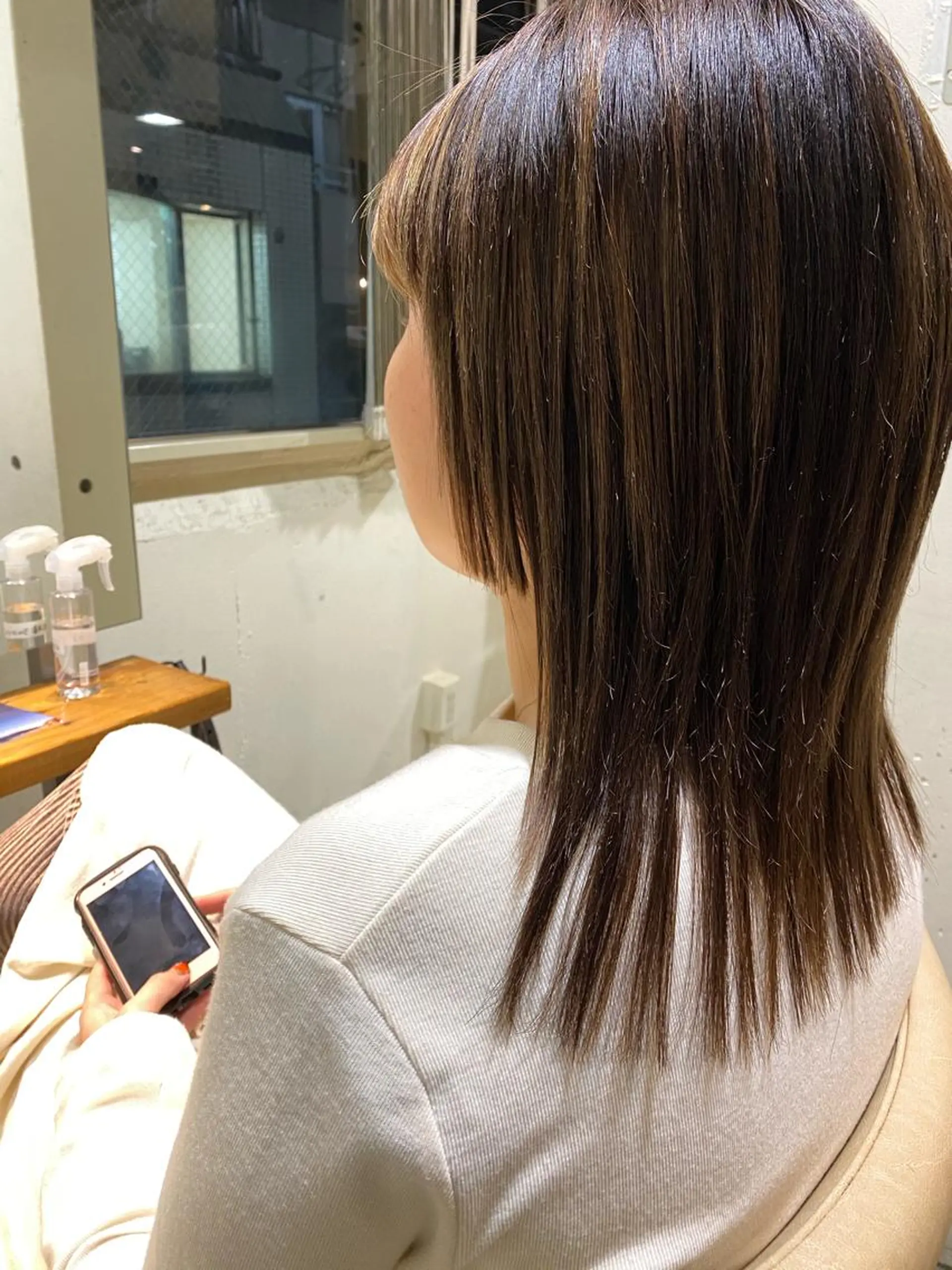 ミディアム 髪質改善 トリートメント パーマ美容師 hanaのヘアスタイル