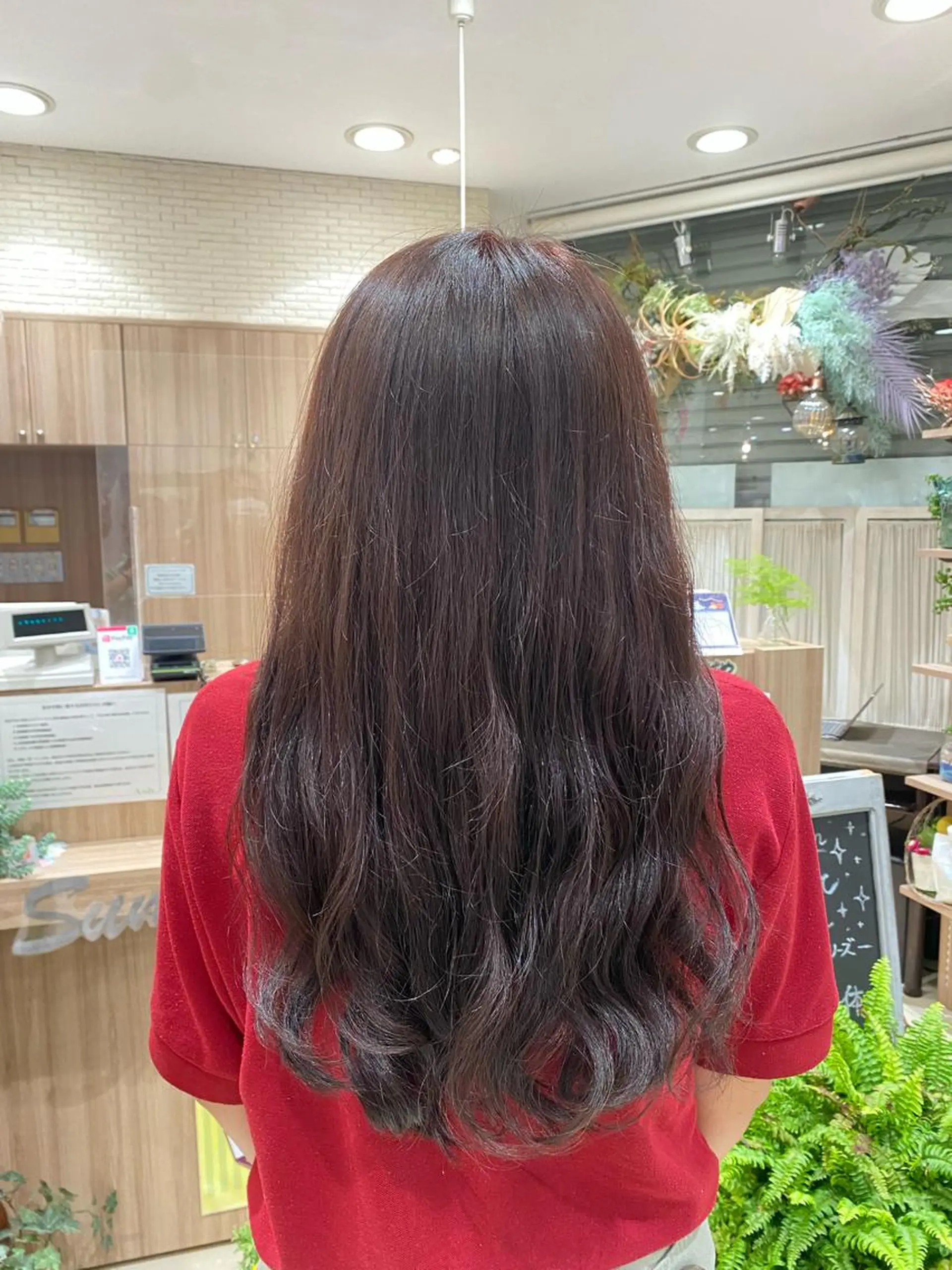 ミディアム カラー ブラウンカラー オレンジ オレンジブラウン ヘアカラー Miyu🦄ash メンズカット/まつげのヘアスタイル