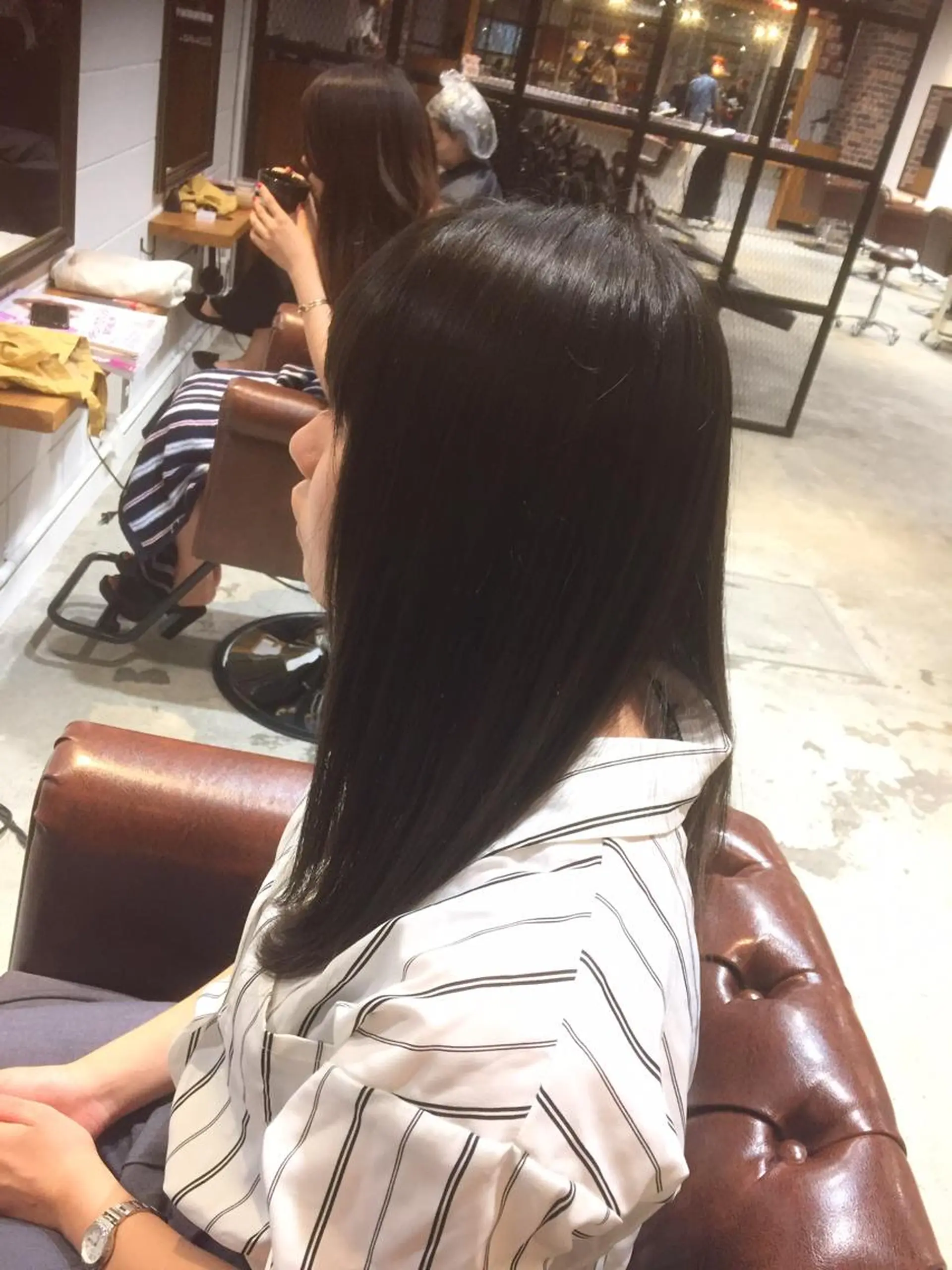 ロング パーマ 縮毛矯正 竹嶌 健吾のヘアスタイル