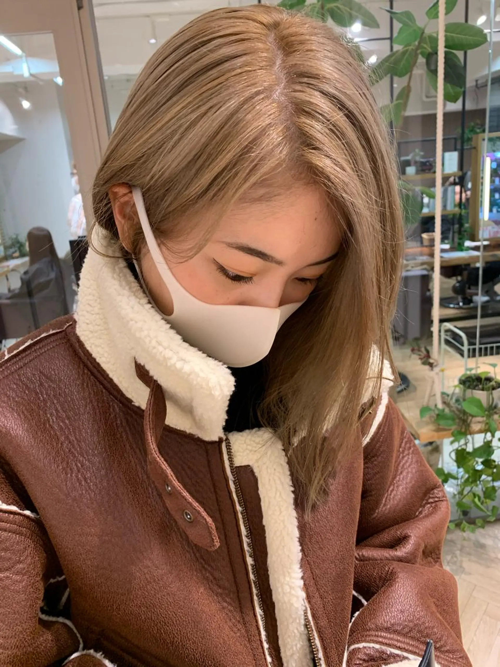 セミロング カラー ヘアアレンジ 🫧透明感カラー/ ボブ/小笠原汐海🪽のヘアスタイル