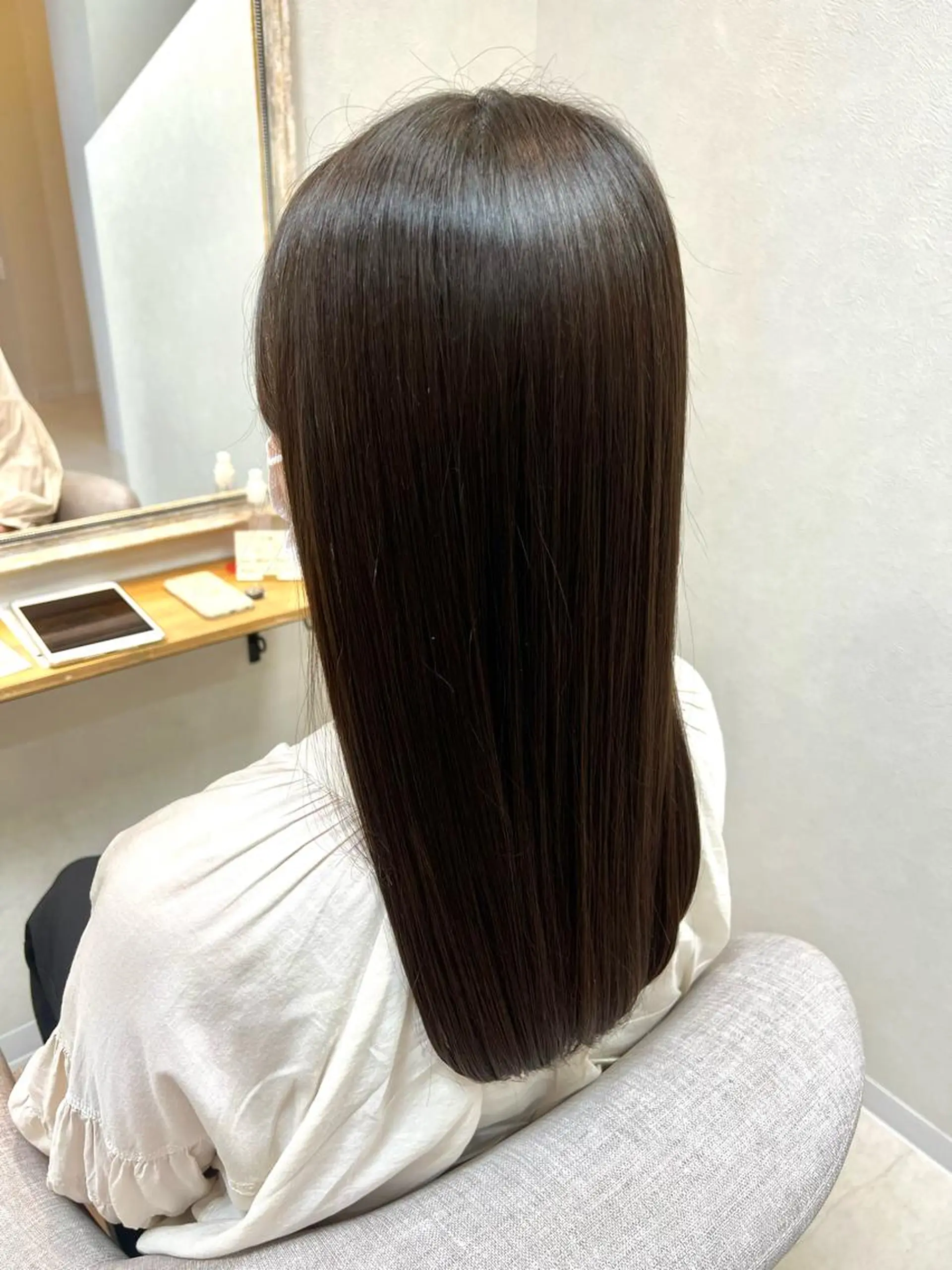 ロング カット トリートメント ショート/白髪ぼかし 君和田若菜のヘアスタイル