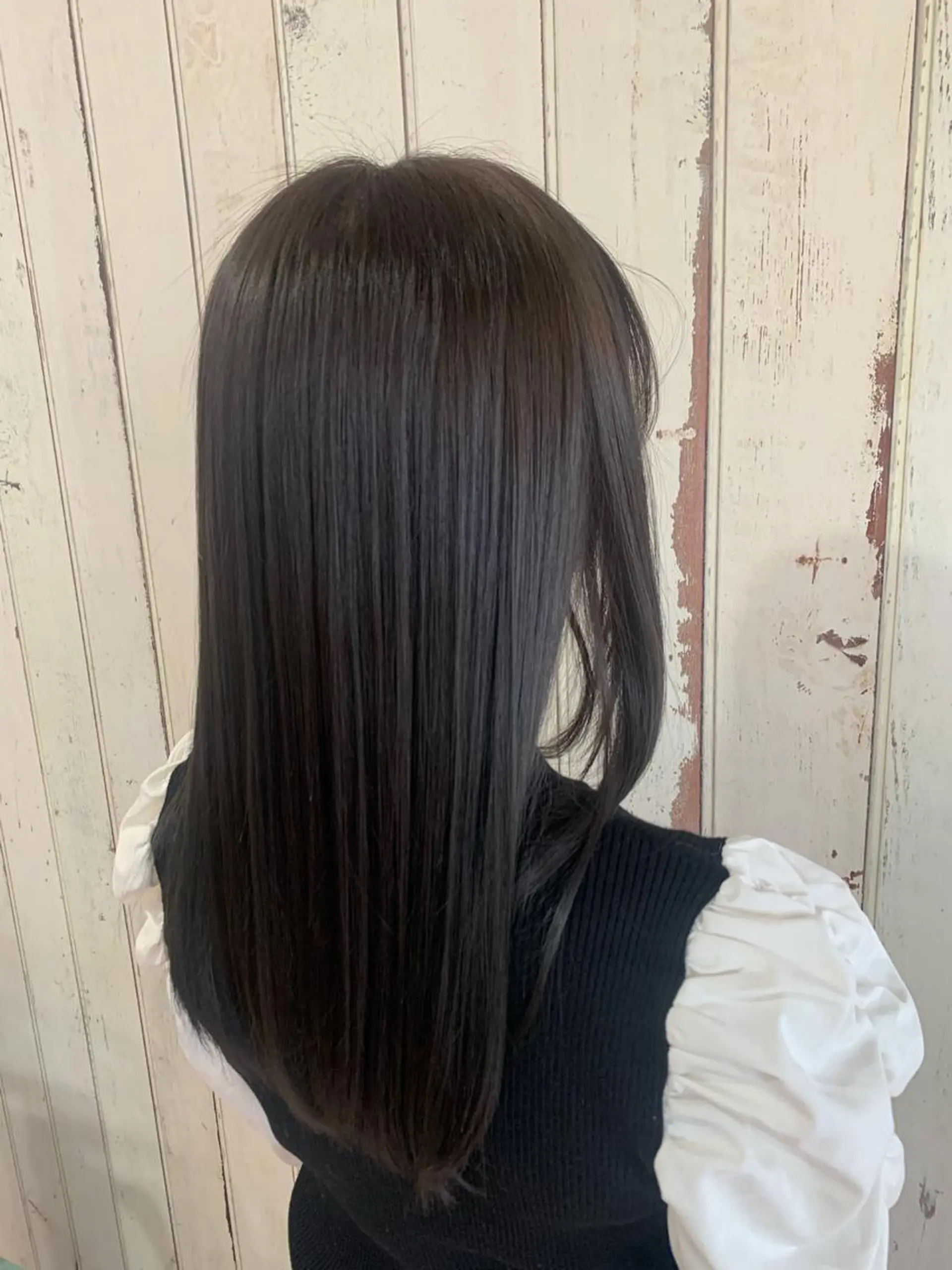 ロング カラー 髪質改善 トリートメント ヘアカラー トリートメント 💛艶カラー髪質改善 💛MIYUのヘアスタイル