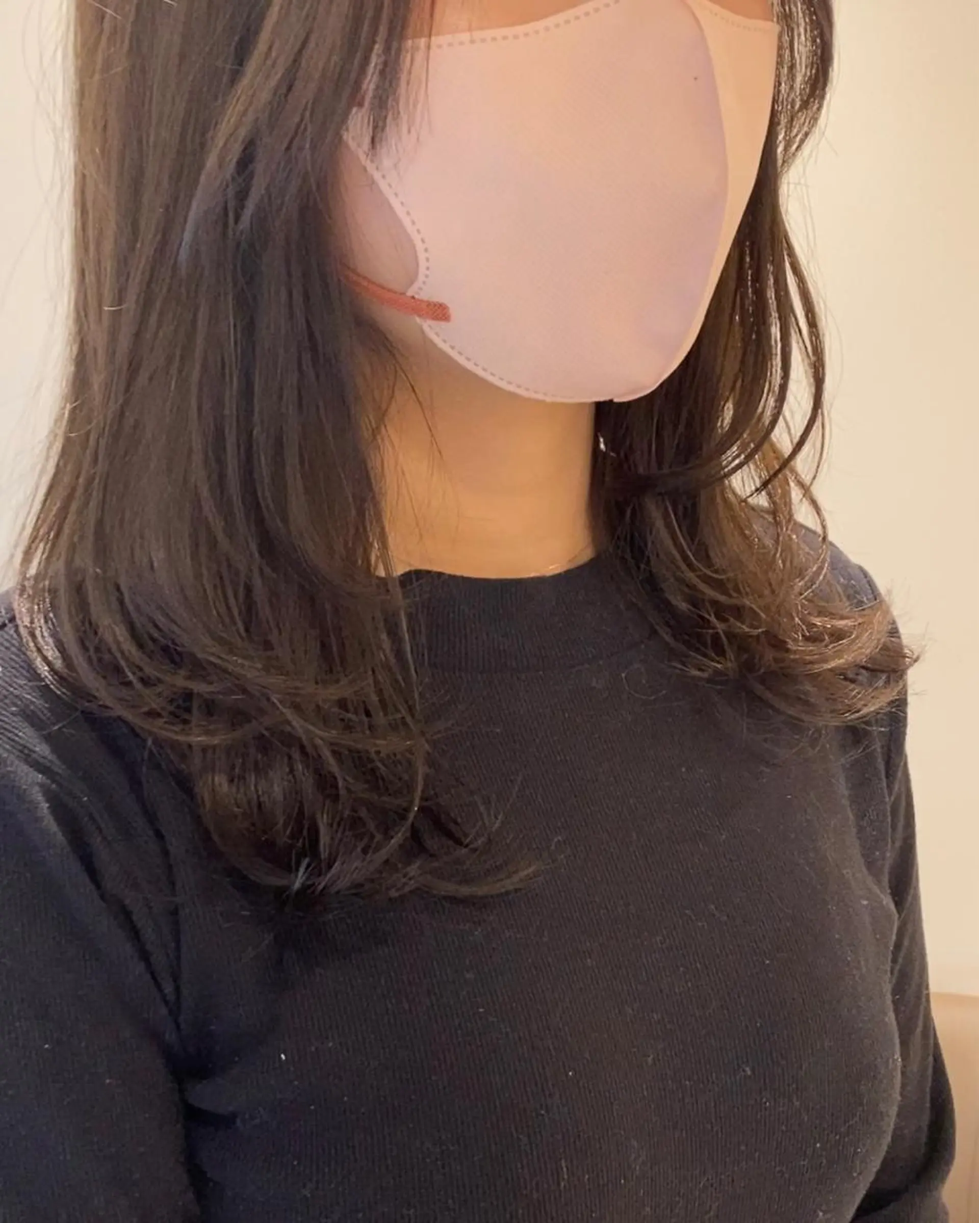 セミロング レイヤーカット カット ヘアカラー 細めハイライト🩶 ボブ/レイヤーカットのヘアスタイル