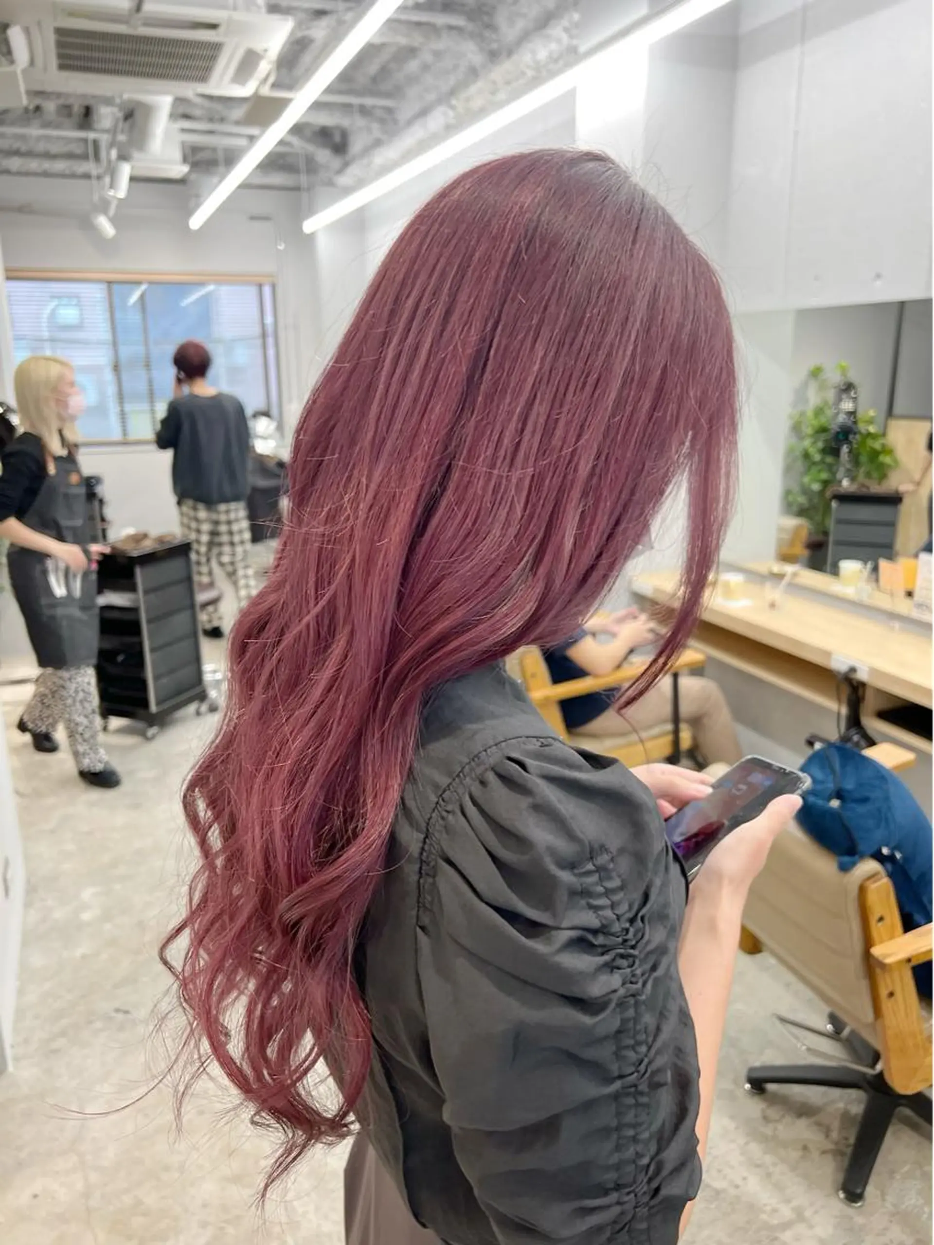 ロング カラー ラベンダーカラー ピンクカラー ピンクラベンダー 代表　YUKI ☆のヘアスタイル