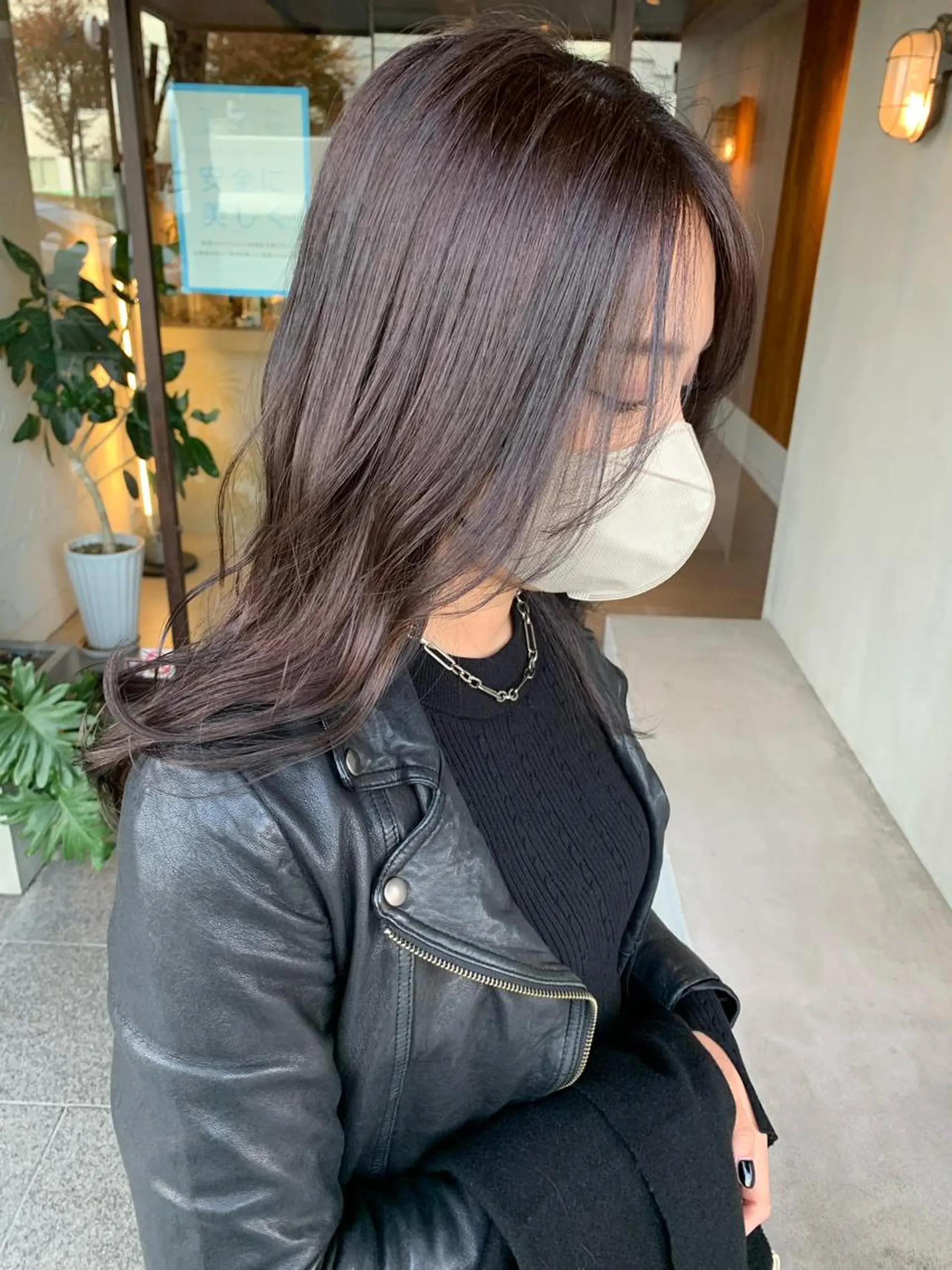 セミロング カラー ヘアカラー ブリーチ/アレンジ 天満/chihiroのヘアスタイル