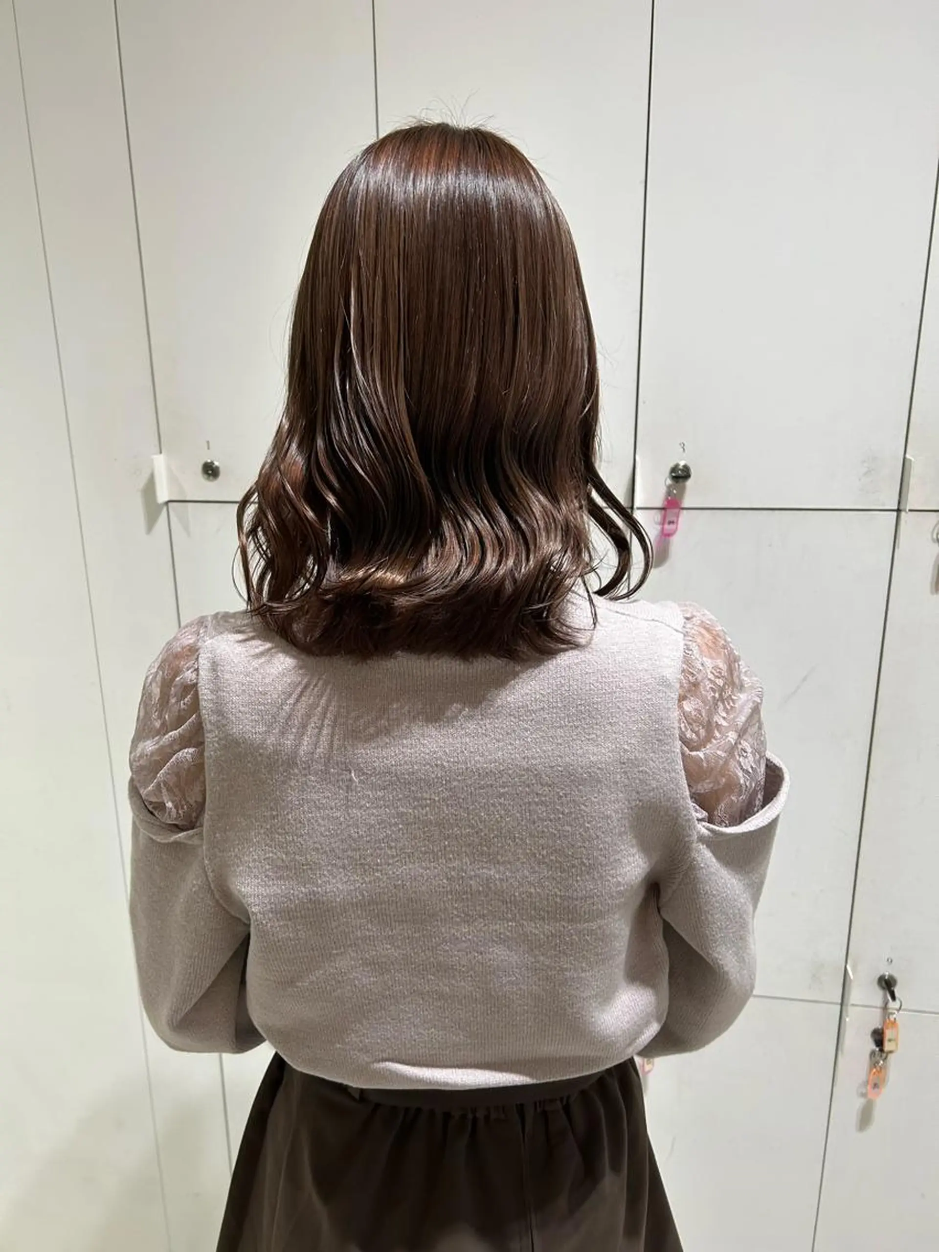 ミディアム カラー ブラウンカラー カット ヘアカラー トリートメント 透明感カラー🫧 nanohaのヘアスタイル