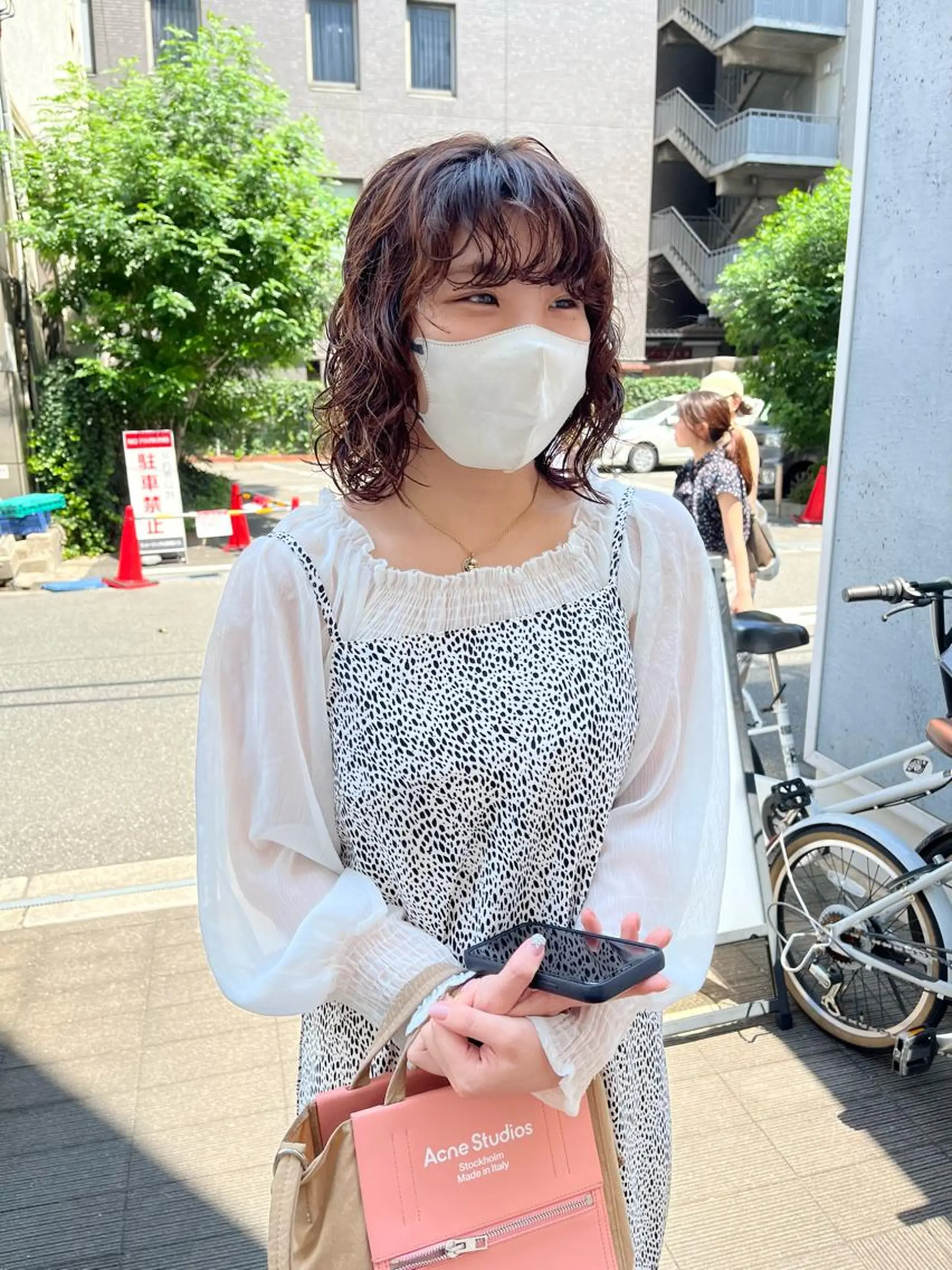 ミディアム パーマ ミディアムパーマ レイヤーカット スパイラルパーマ カット パーマ ショート/パーマ/ カラー/FUKOのヘアスタイル