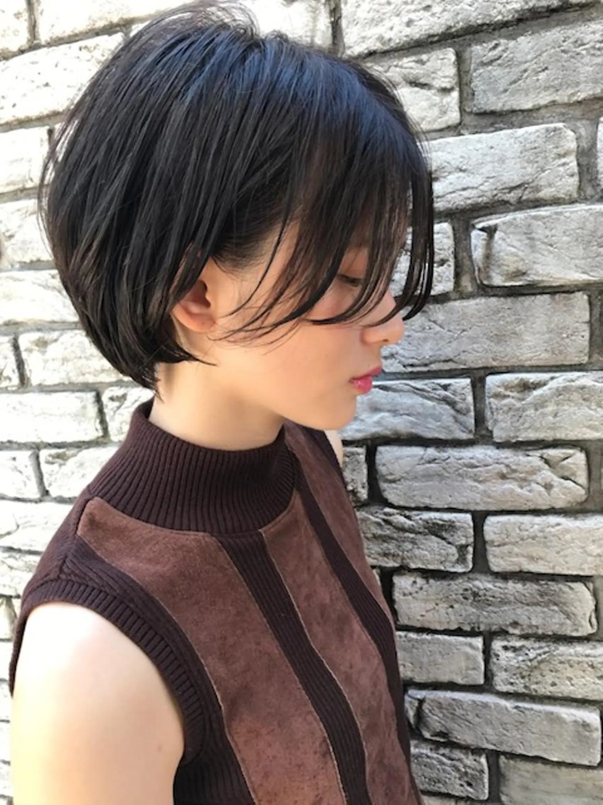ショート カラー パーマ 羽田 ひろむのヘアスタイル