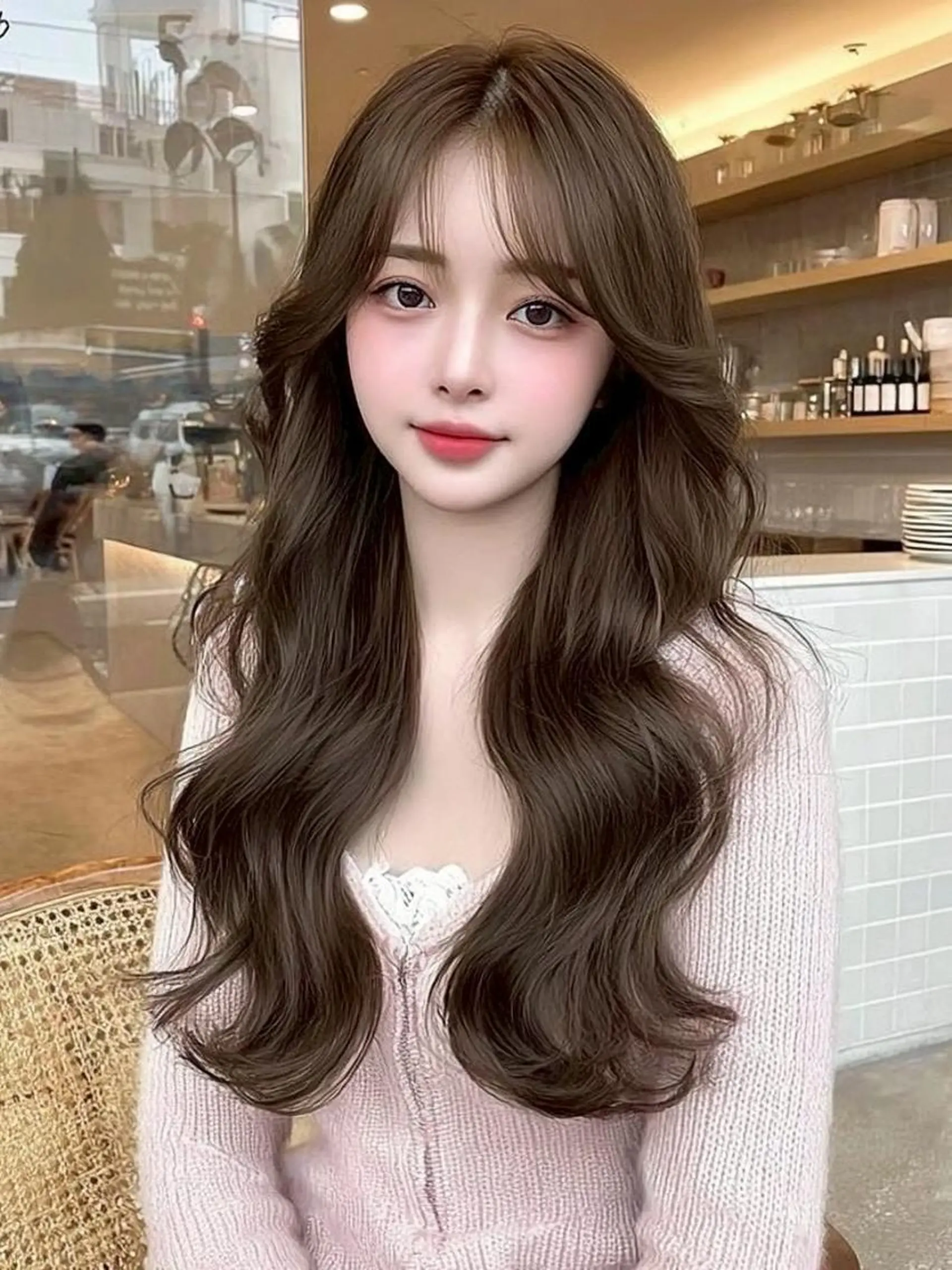 ヘアアレンジ ロング 髪質改善 韓国風ヘア レイヤーカット 似合わせカット シースルーバング カット ヘアカラー Ayumu🦊 /京都/西院のヘアスタイル