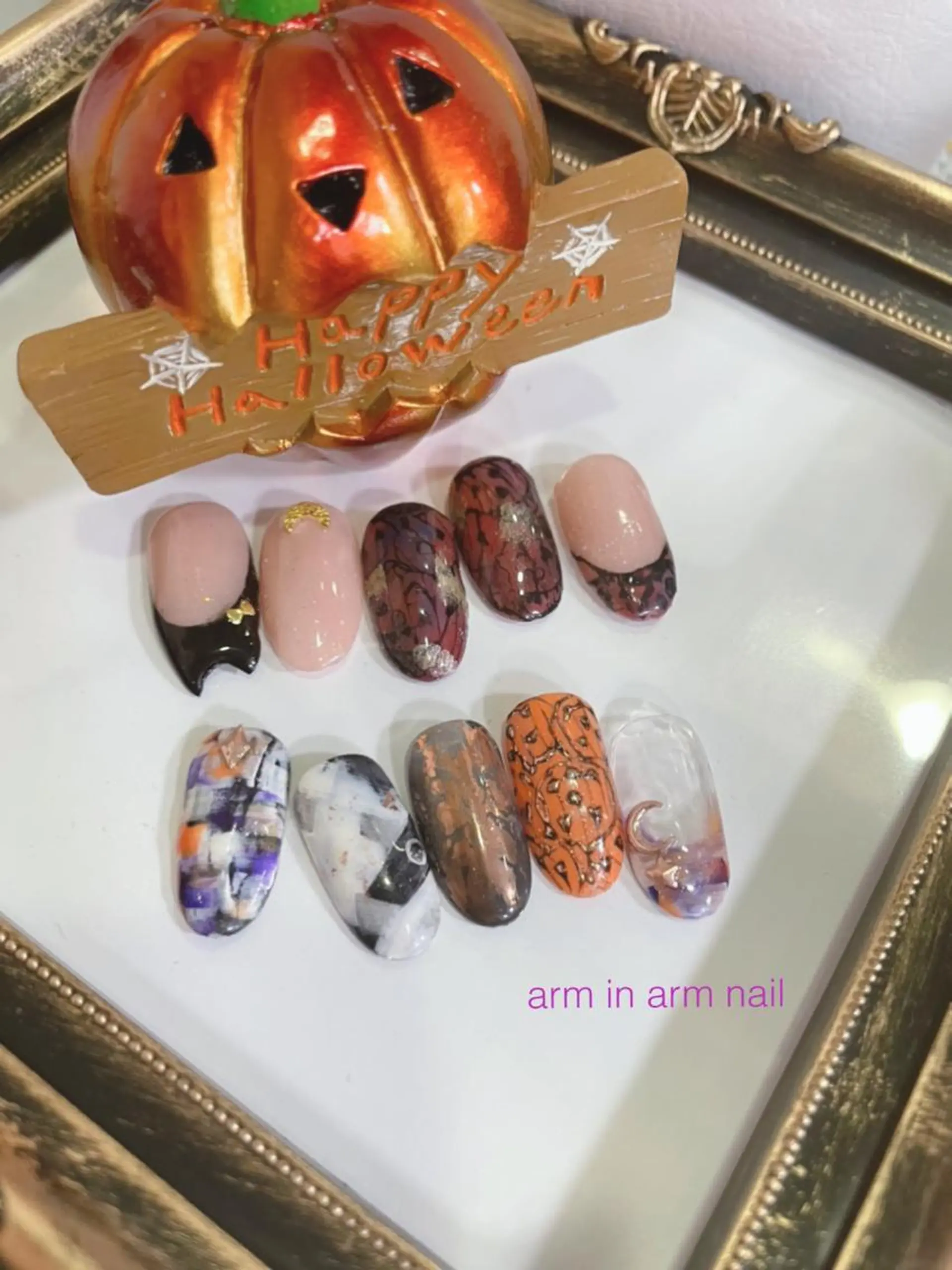 ネイル arm in arm ︎✿Yamamotoのマツエク・マツパデザイン